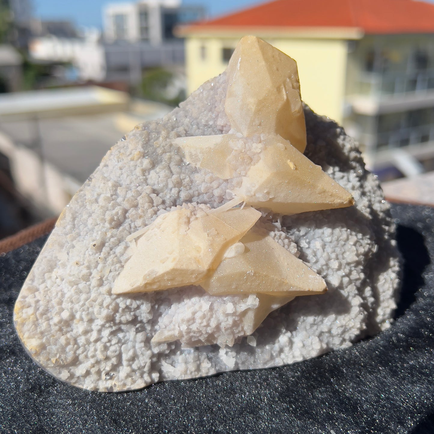 Brazilian White Sugar Amethyst with Calcite | Natural Gummy Amethyst Specimen | Sugar Druzy Crystal | One of a Kind
