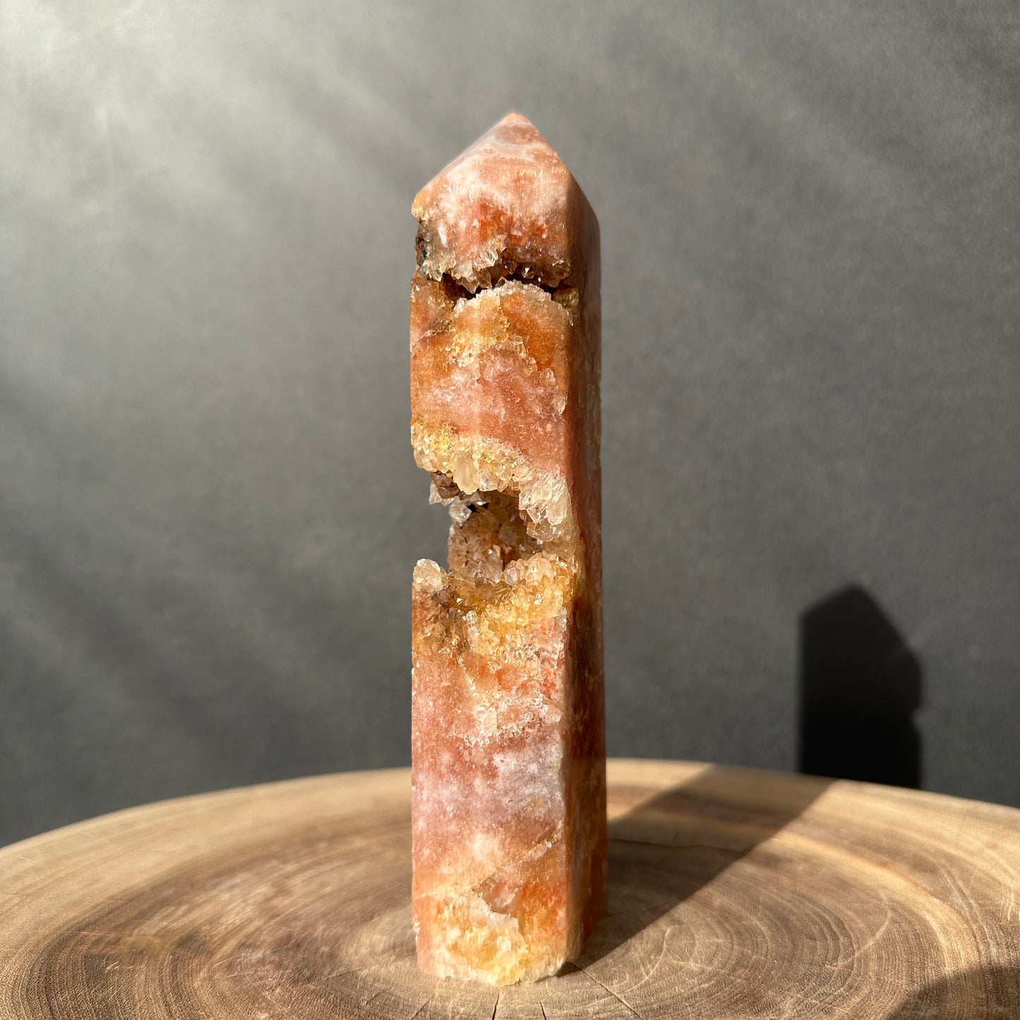 Natural Brazilian Pink Amethyst Druzy Tower – One of a Kind