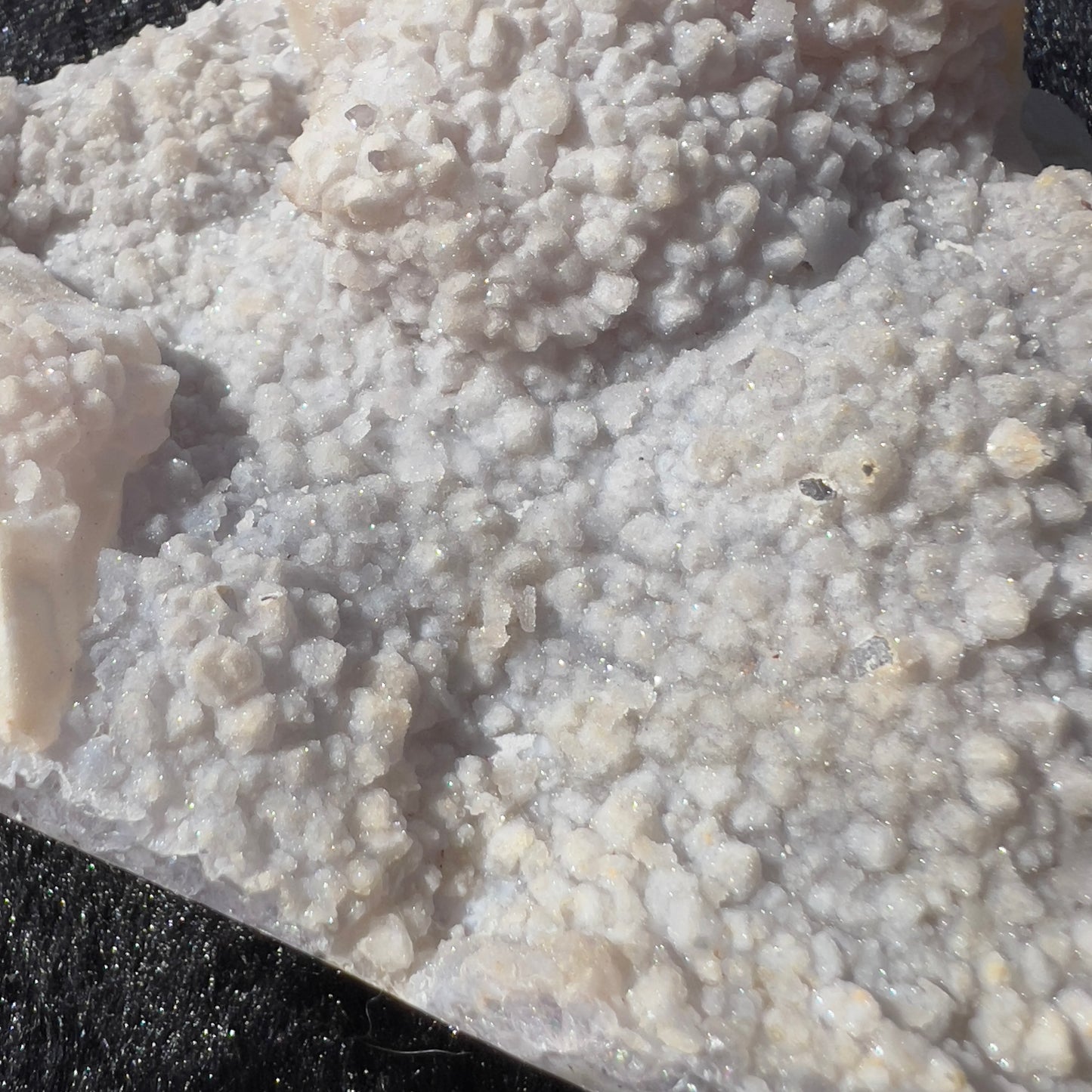 Brazilian White Sugar Amethyst with Calcite | Natural Gummy Amethyst Specimen | Sugar Druzy Crystal | One of a Kind