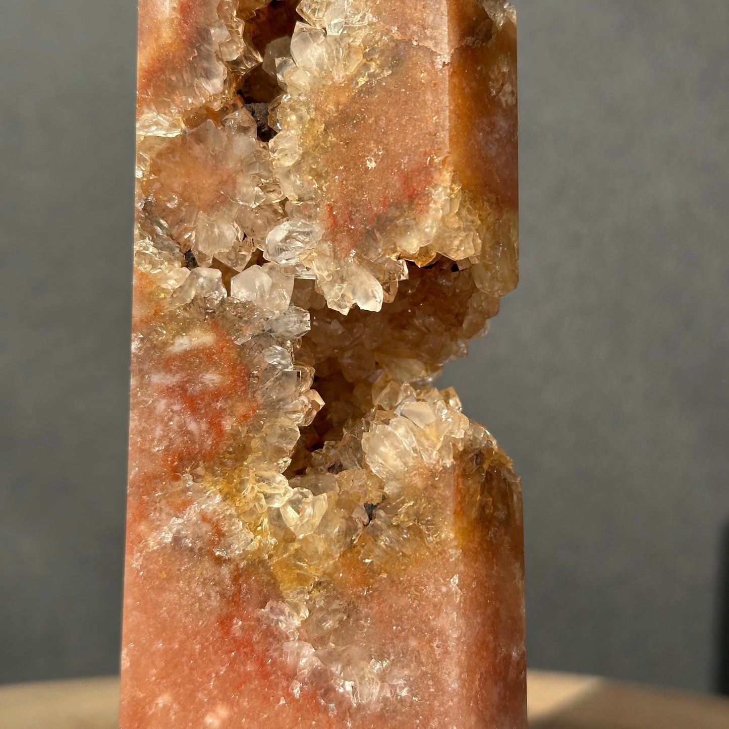 Natural Brazilian Pink Amethyst Druzy Tower – One of a Kind