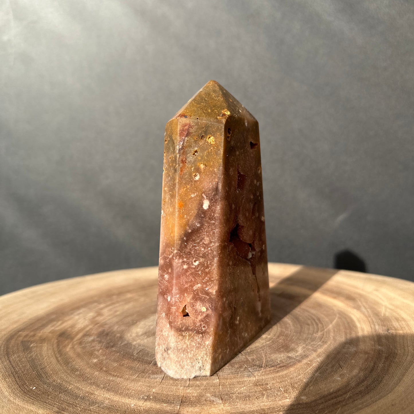 Natural Brazilian Pink Amethyst Druzy Tower – One of a Kind