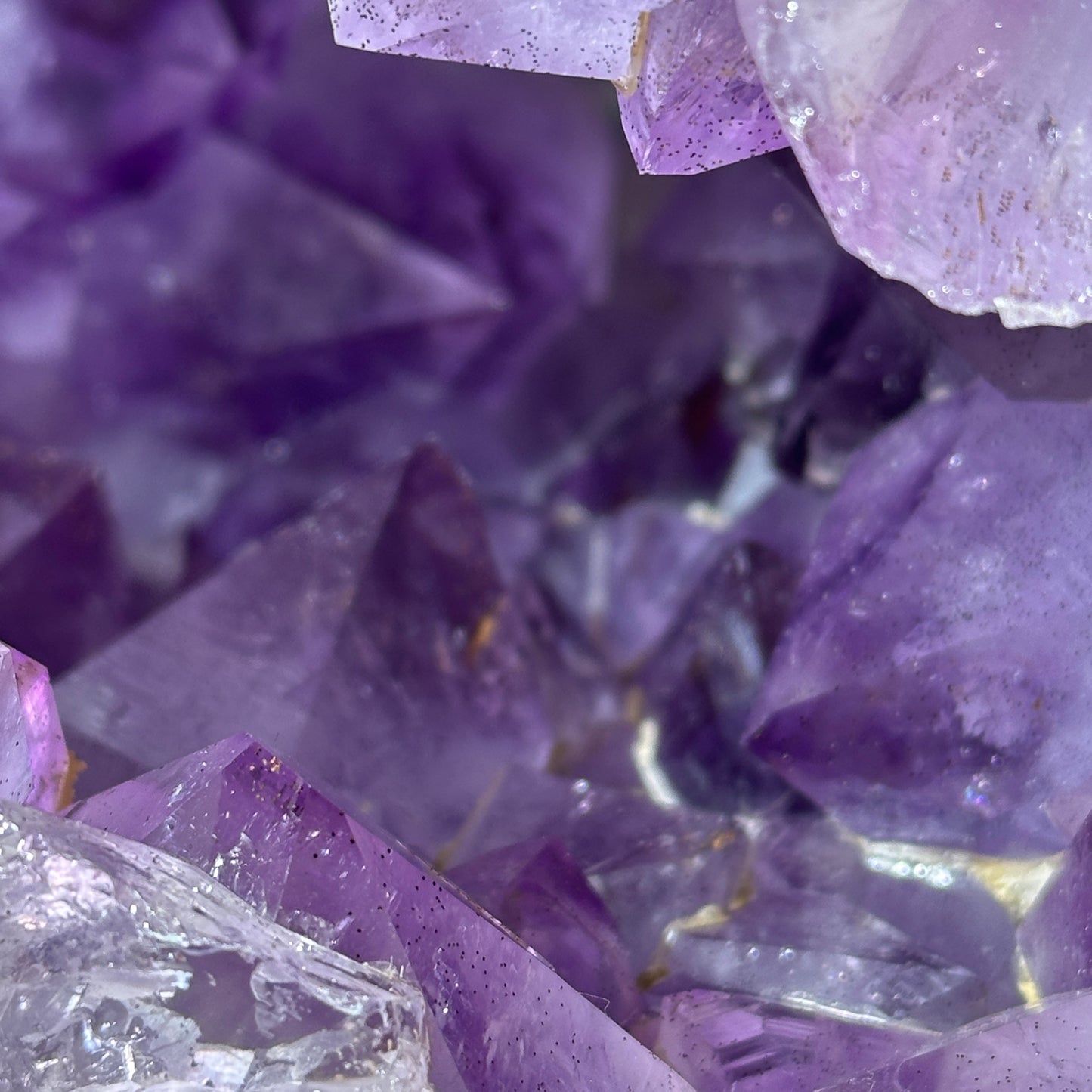 Giant Amethyst Smile Geode Sphere, Rare No Matrix Clear Big Points, Polished Purple Open Mouth Crystal + Free Stand 12.46lb Exact