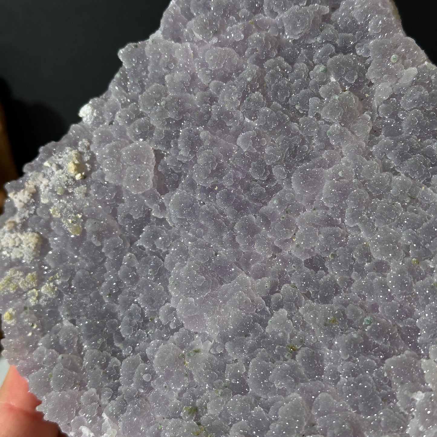 Light Pink Sugar Amethyst Geode Slice on Custom Stand, Sparkling Druzy Crystal Decor, Raw Brazilian Mineral Specimen Exact 2.75lb