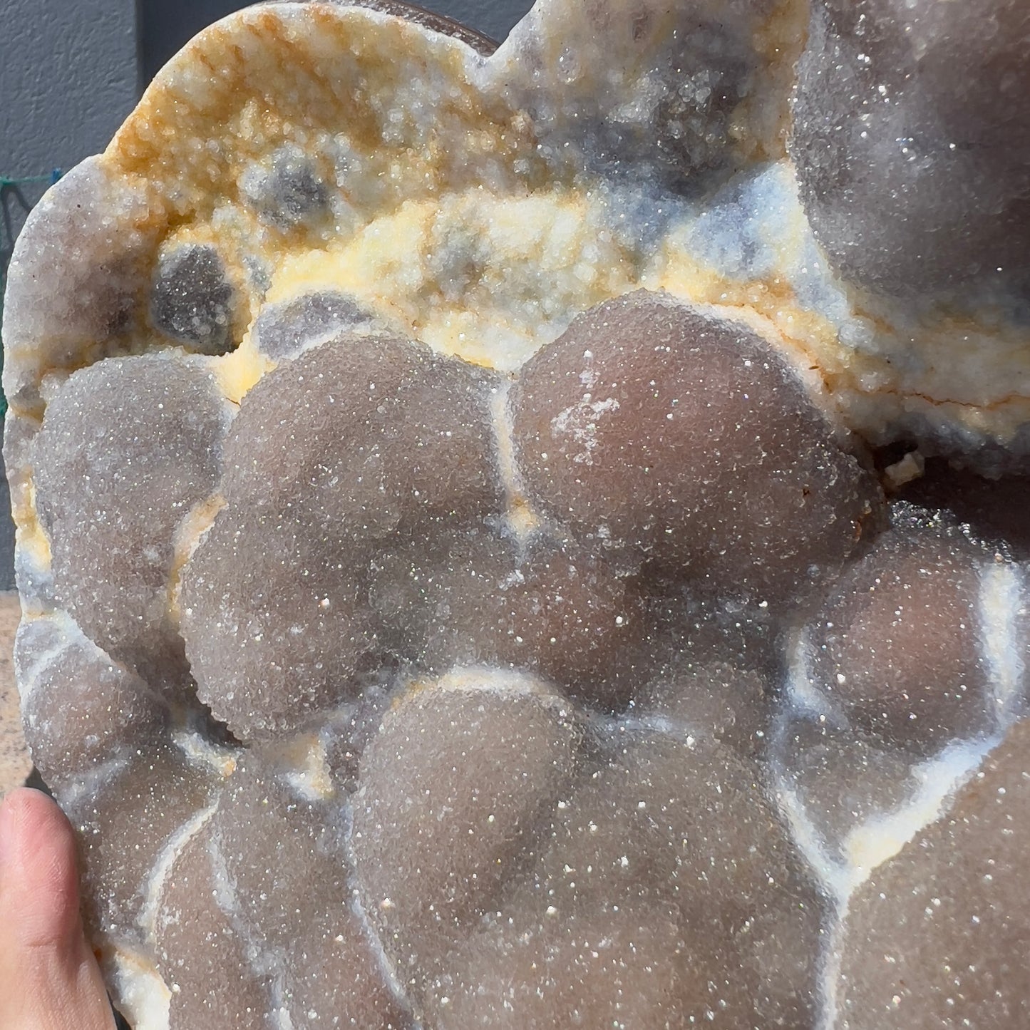 Giant Pink Sugar Agate Heart (5.7lb) | 9" Massive Sparkling Druzy Crystal | Brazilian Rose Stone | Wedding Centerpiece | Statement Decor
