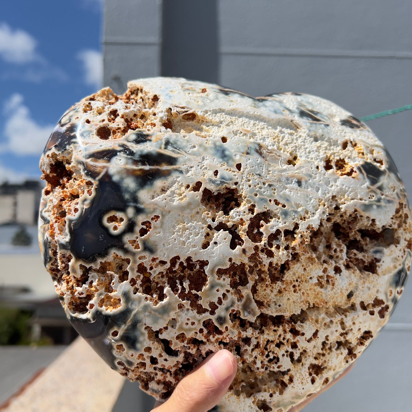Giant Pink Sugar Agate Heart (5.7lb) | 9" Massive Sparkling Druzy Crystal | Brazilian Rose Stone | Wedding Centerpiece | Statement Decor