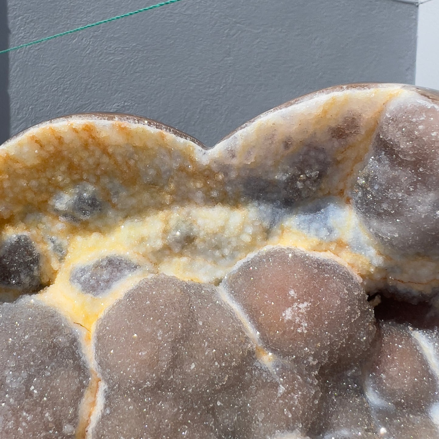 Giant Pink Sugar Agate Heart (5.7lb) | 9" Massive Sparkling Druzy Crystal | Brazilian Rose Stone | Wedding Centerpiece | Statement Decor