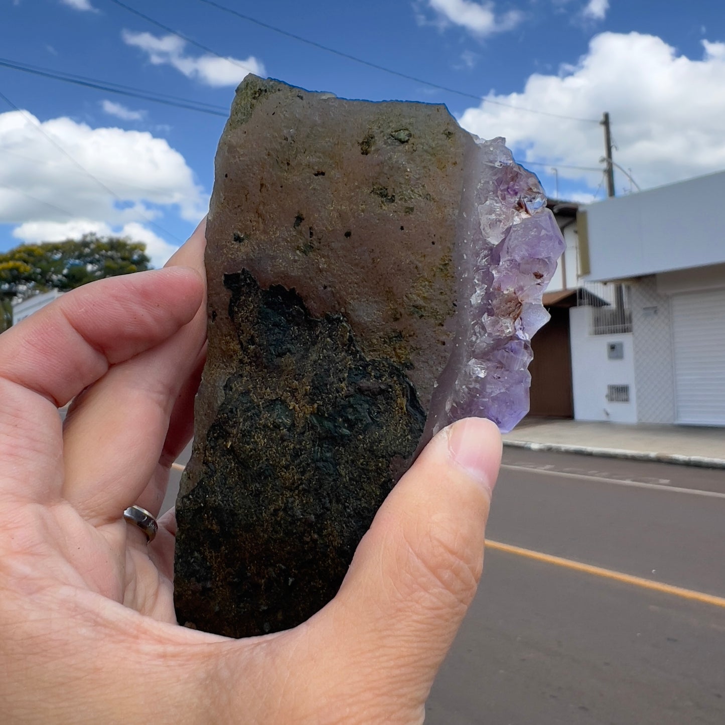 Set of 3 Sugar Amethyst Clusters  | Raw Brazilian Crystal Lot | Sparkly Purple Druzy Collection | Meditation Stone Kit | Wholesale
