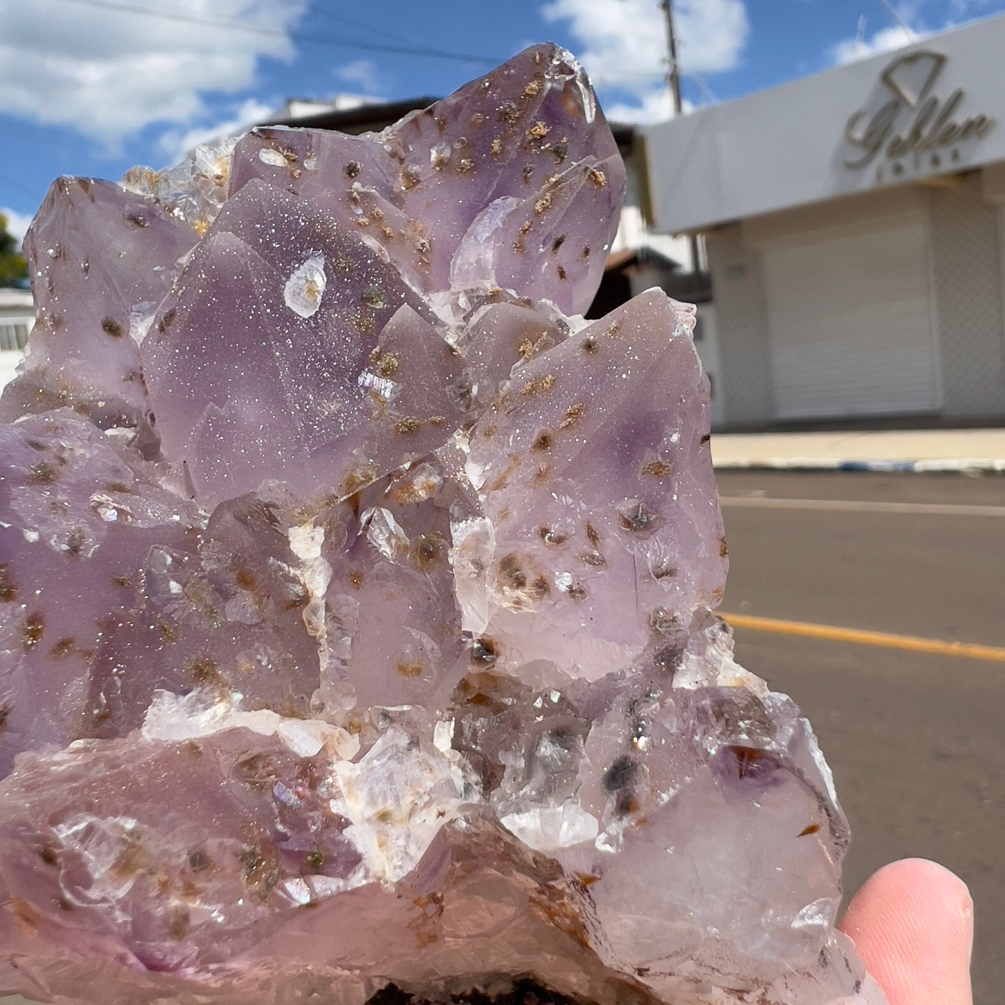 2.2lb Large Sugar Amethyst Flower Cluster | Brazilian Frosty Purple Crystal | Calcite Symbiosis | Rare Rosette Specimen | Statement Decor