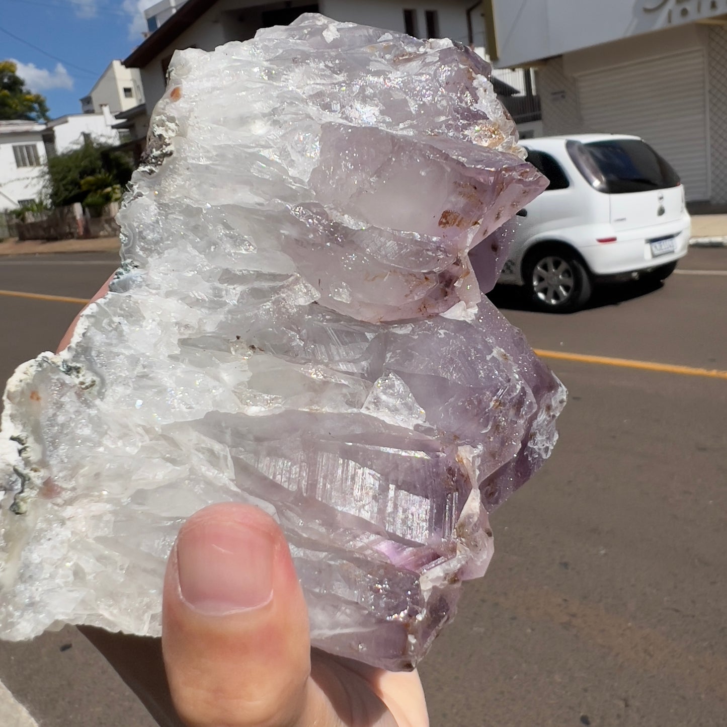 2.2lb Large Sugar Amethyst Flower Cluster | Brazilian Frosty Purple Crystal | Calcite Symbiosis | Rare Rosette Specimen | Statement Decor