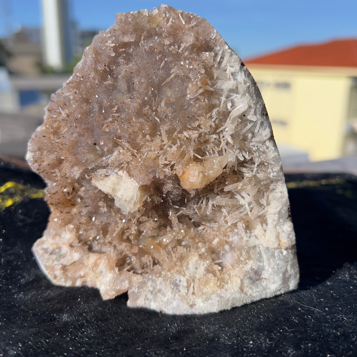 Rare Amethyst Calcite Symbiosis Cluster, Raw Purple Crystal Specimen, Unique Natural Decor, Exact Brazilian Healing Stone 2.08lb