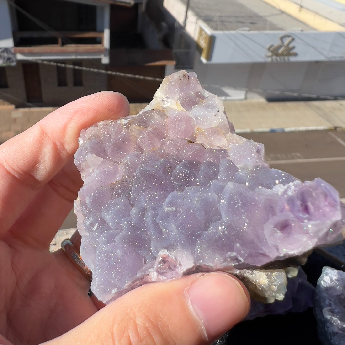 Set of 5 Raw Sugar Amethyst Crystals, Purple Druzy Specimen Lot, Brazilian Healing Stone Bulk, Exact Mineral Collection 1.28lb