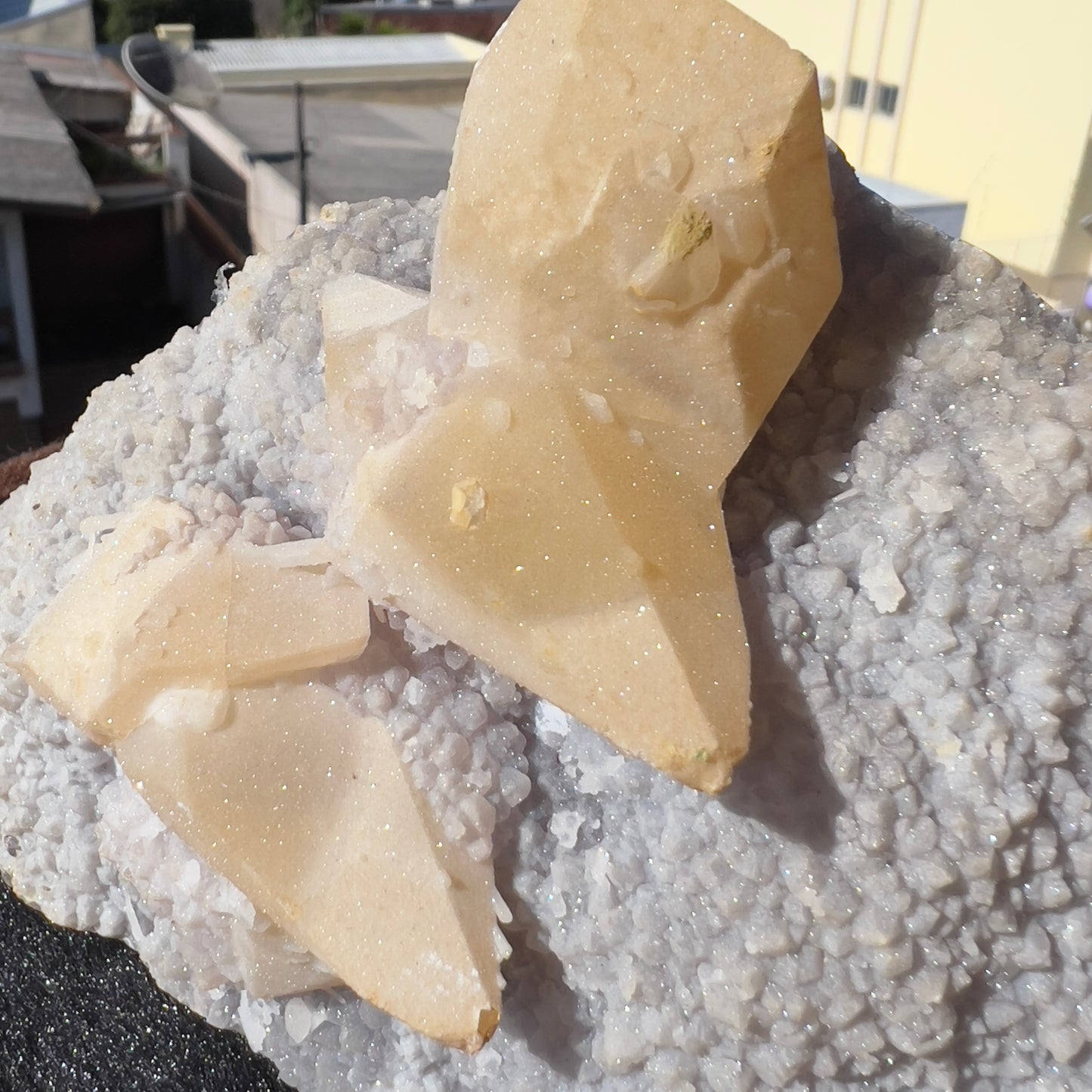 Brazilian White Sugar Amethyst with Calcite | Natural Gummy Amethyst Specimen | Sugar Druzy Crystal | One of a Kind