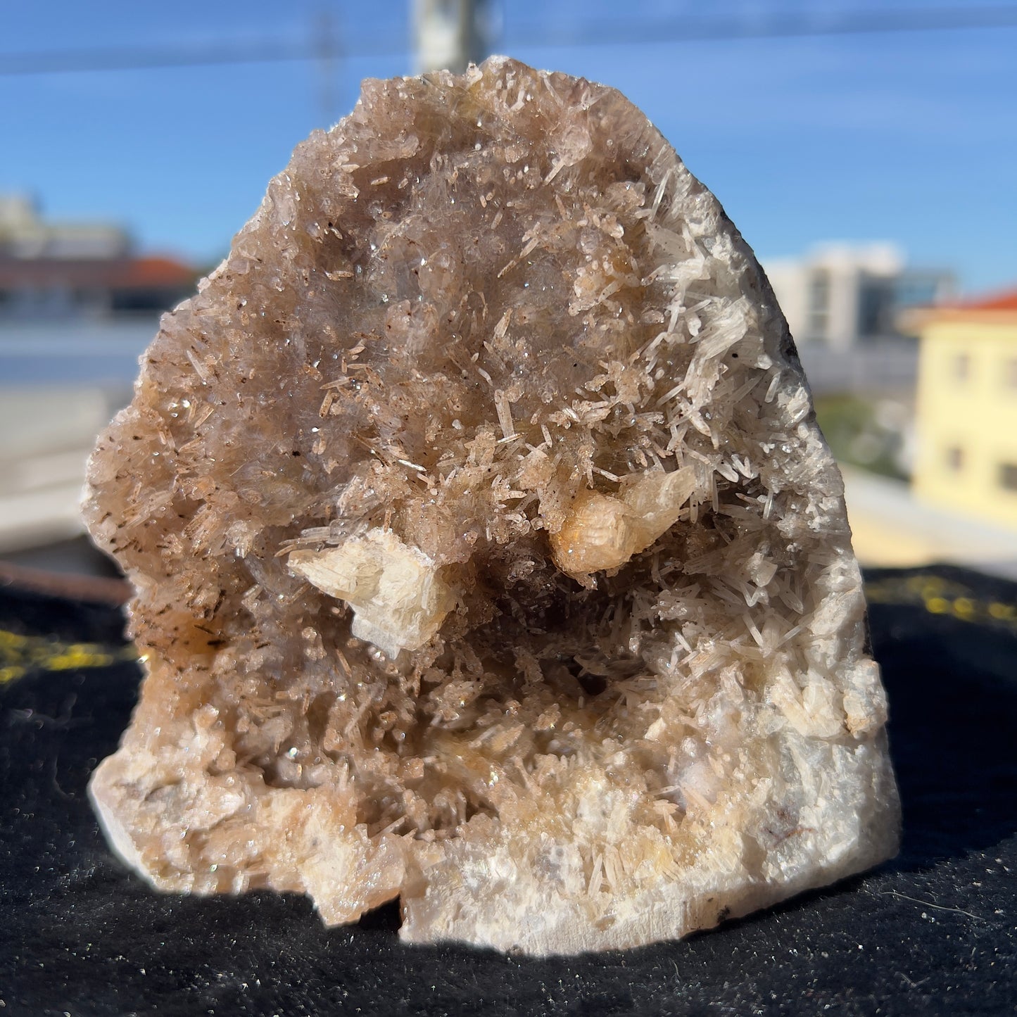 Rare Amethyst Calcite Symbiosis Cluster, Raw Purple Crystal Specimen, Unique Natural Decor, Exact Brazilian Healing Stone 2.08lb