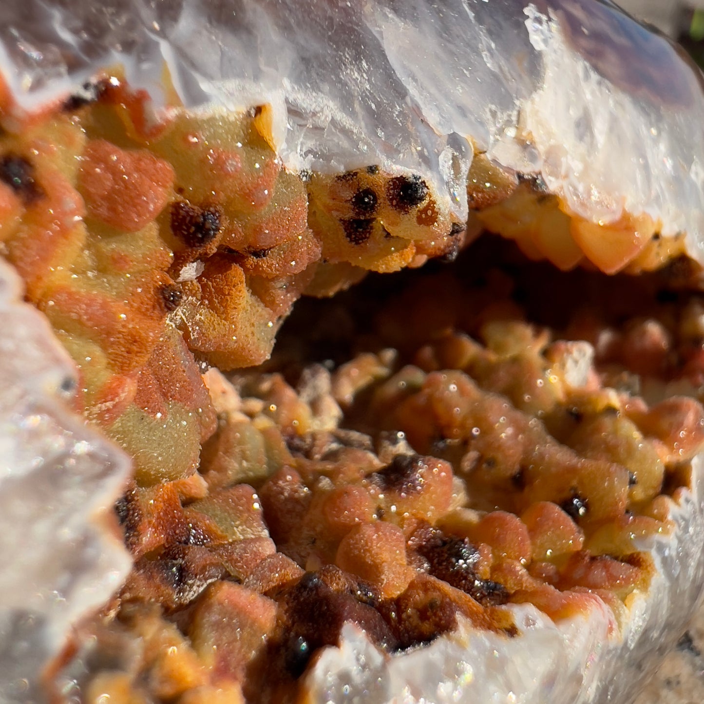 Natural Yellow Agate Cluster, Raw Sugar Druzy Geode, Solar Plexus Chakra Crystal, Yellow Healing Stone, Meditation Decor, Gift for Her