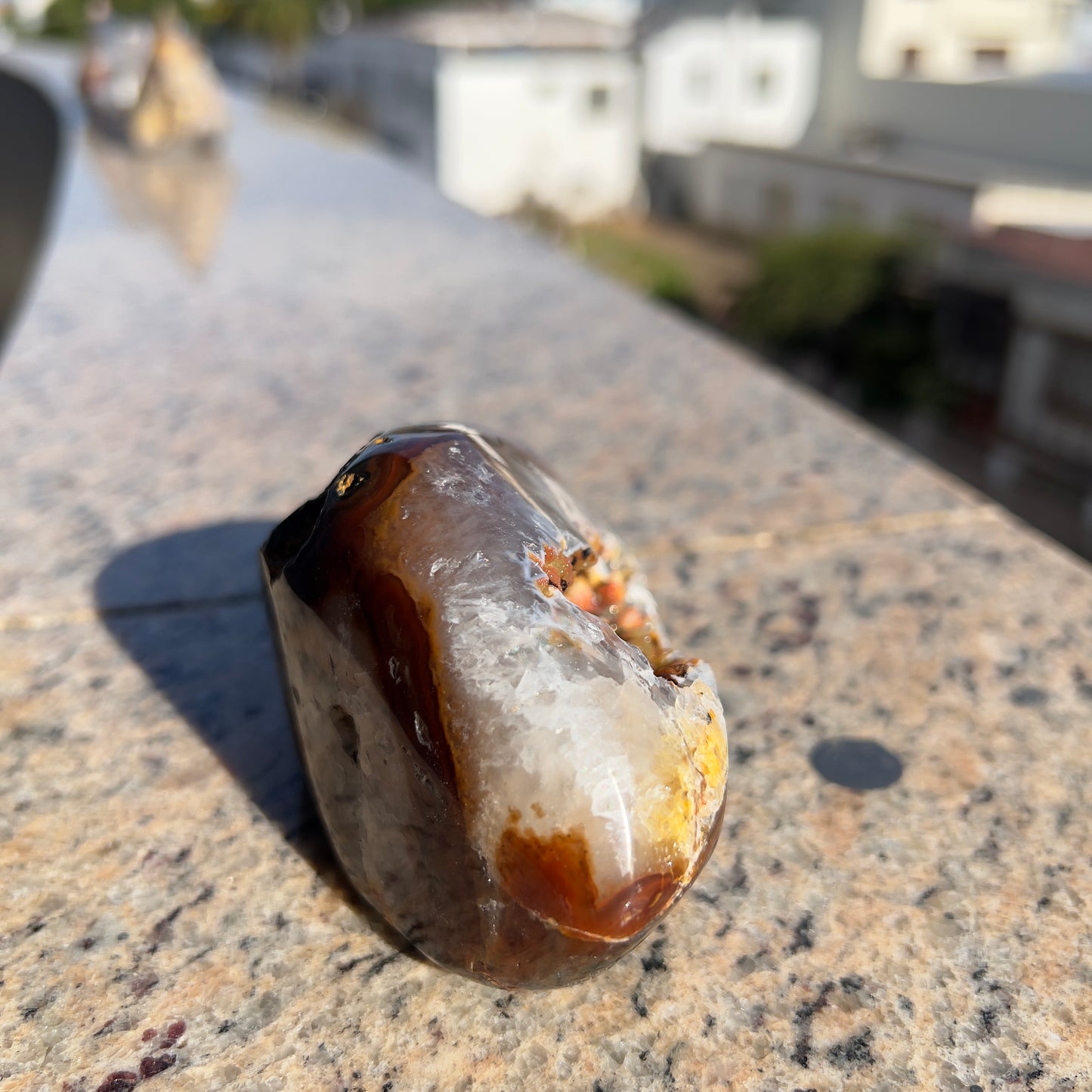 Natural Yellow Agate Cluster, Raw Sugar Druzy Geode, Solar Plexus Chakra Crystal, Yellow Healing Stone, Meditation Decor, Gift for Her