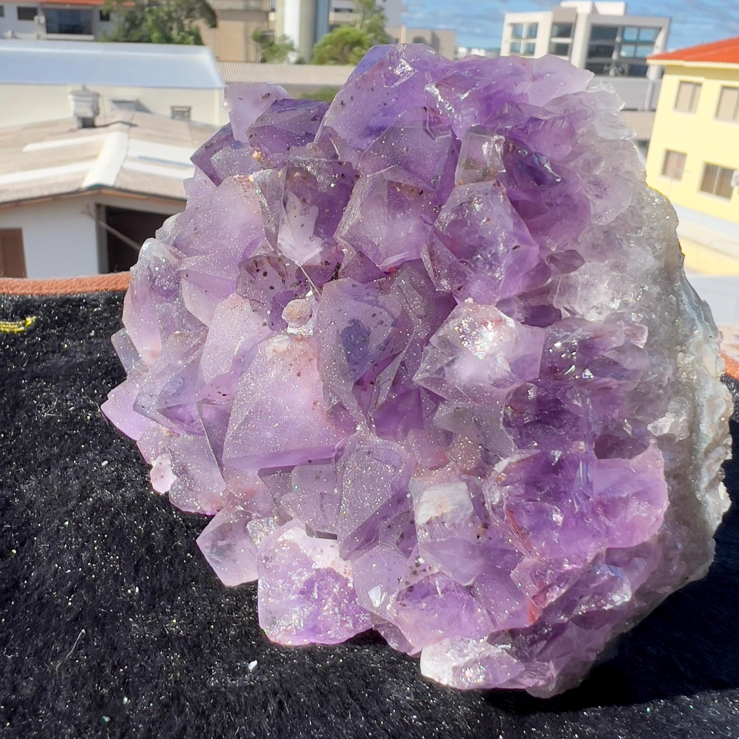 Raw Deep Purple Amethyst Cluster, Sugar Amethyst Druzy Specimen, Large Dark Crystal Decor, Healing Stone, Exact Brazilian Crystal 2.95lb