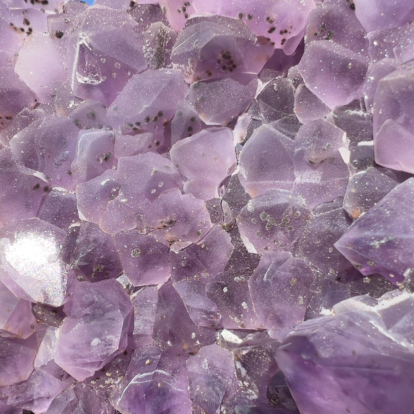 Extra Large Rutilated Amethyst Cluster with Calcite, Rare Sugar Druzy Specimen, Giant Purple Crystal Decor, Exact Brazilian Stone 7.12lb