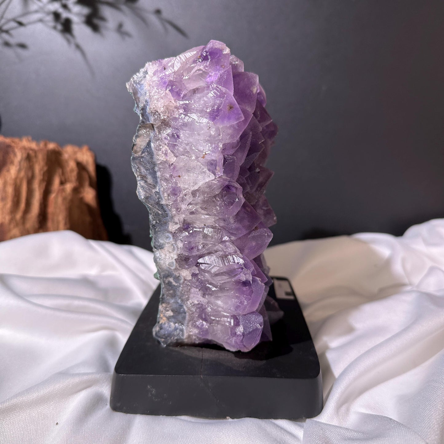Large Brazilian Sugar Amethyst Cluster on Custom Stand, One of a Kind image 4