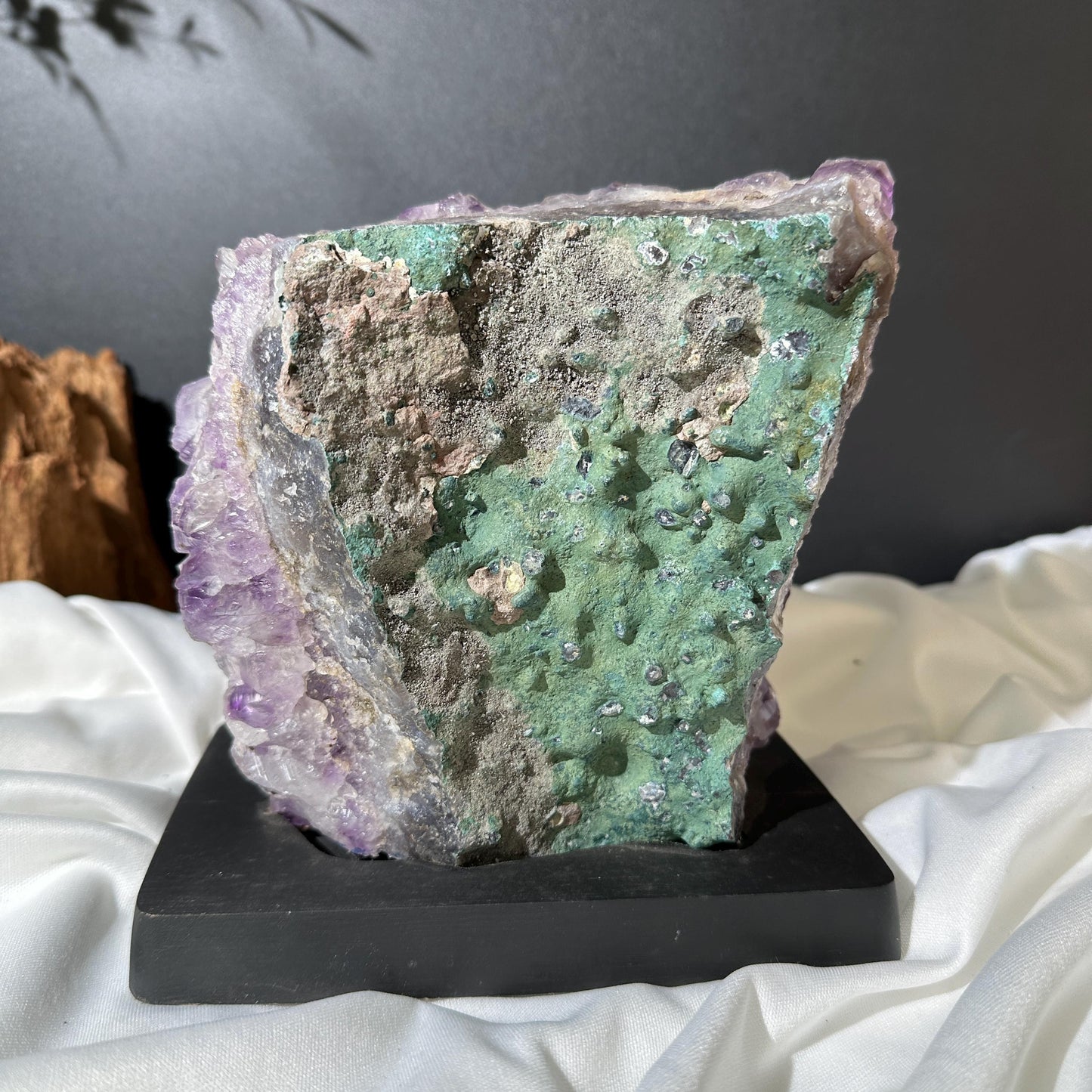 Large Brazilian Sugar Amethyst Cluster on Custom Stand, One of a Kind image 5