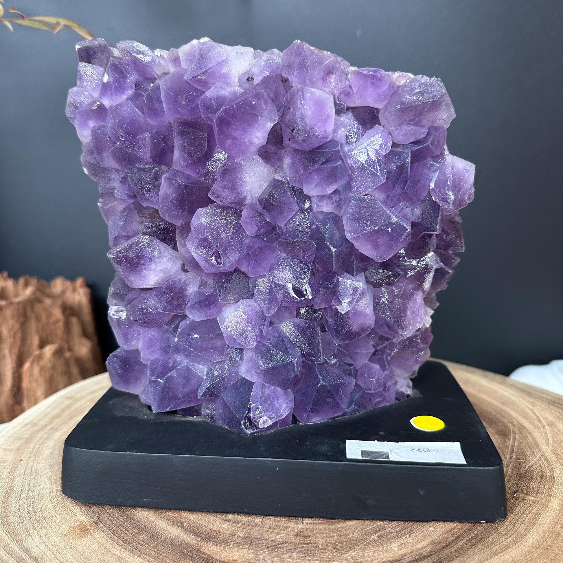 Large Brazilian Sugar Amethyst Cluster on Custom Stand, One of a Kind image 10