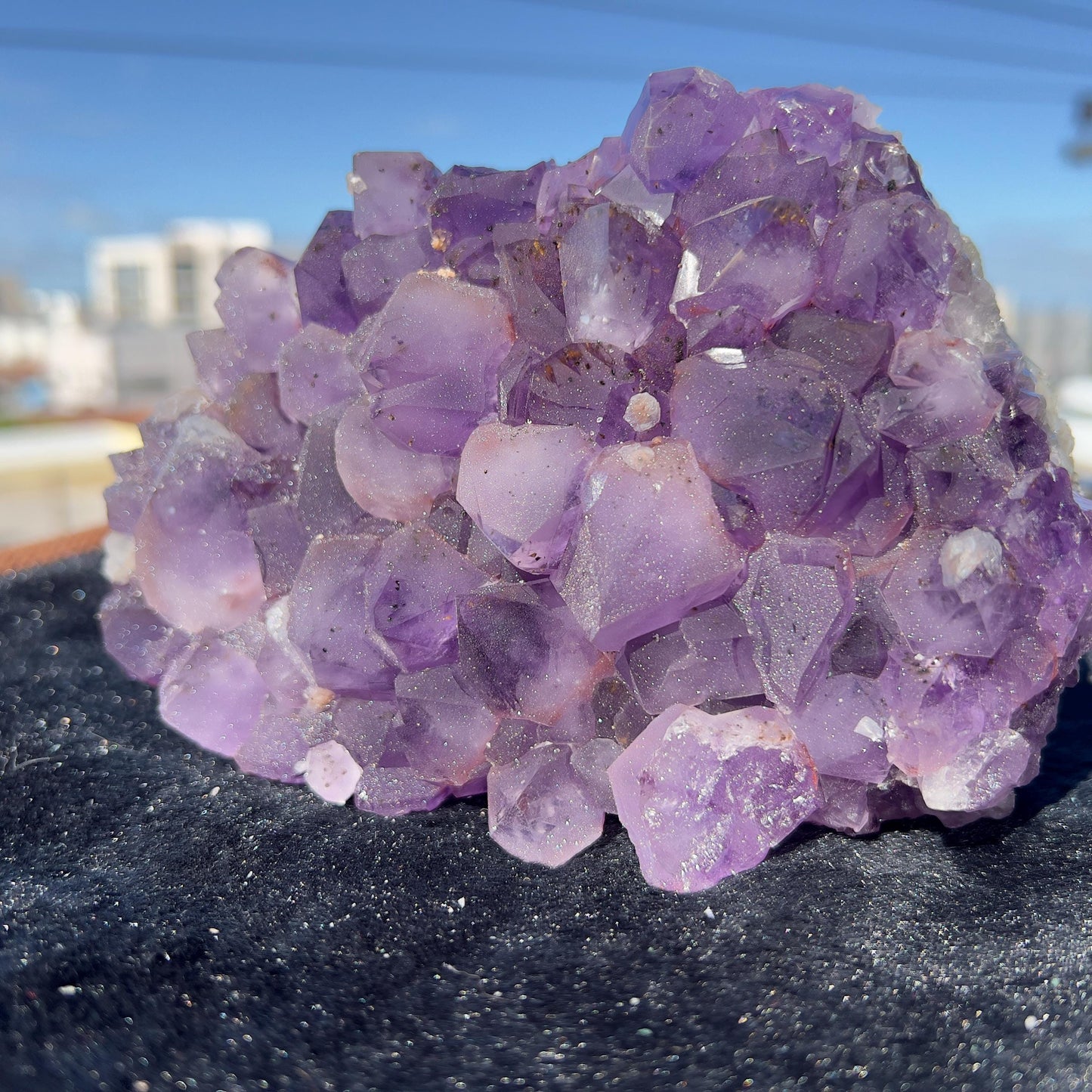 Raw Deep Purple Amethyst Cluster, Sugar Amethyst Druzy Specimen, Large Dark Crystal Decor, Healing Stone, Exact Brazilian Crystal 2.95lb