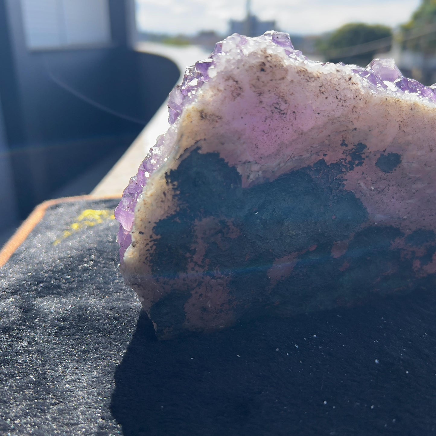 Raw Deep Purple Amethyst Cluster, Sugar Amethyst Druzy Specimen, Large Dark Crystal Decor, Healing Stone, Exact Brazilian Crystal 2.95lb - view 8