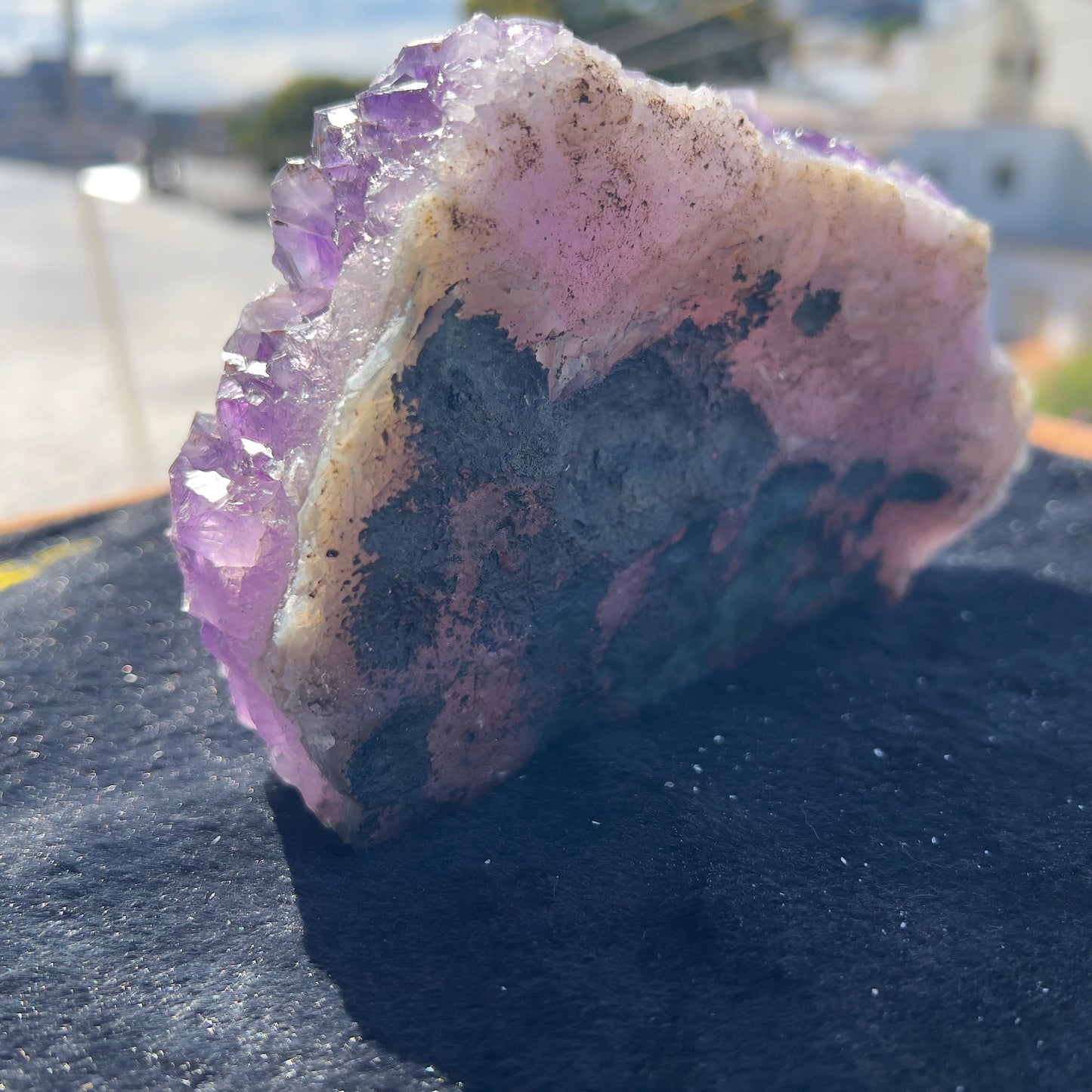 Raw Deep Purple Amethyst Cluster, Sugar Amethyst Druzy Specimen, Large Dark Crystal Decor, Healing Stone, Exact Brazilian Crystal 2.95lb - view 7