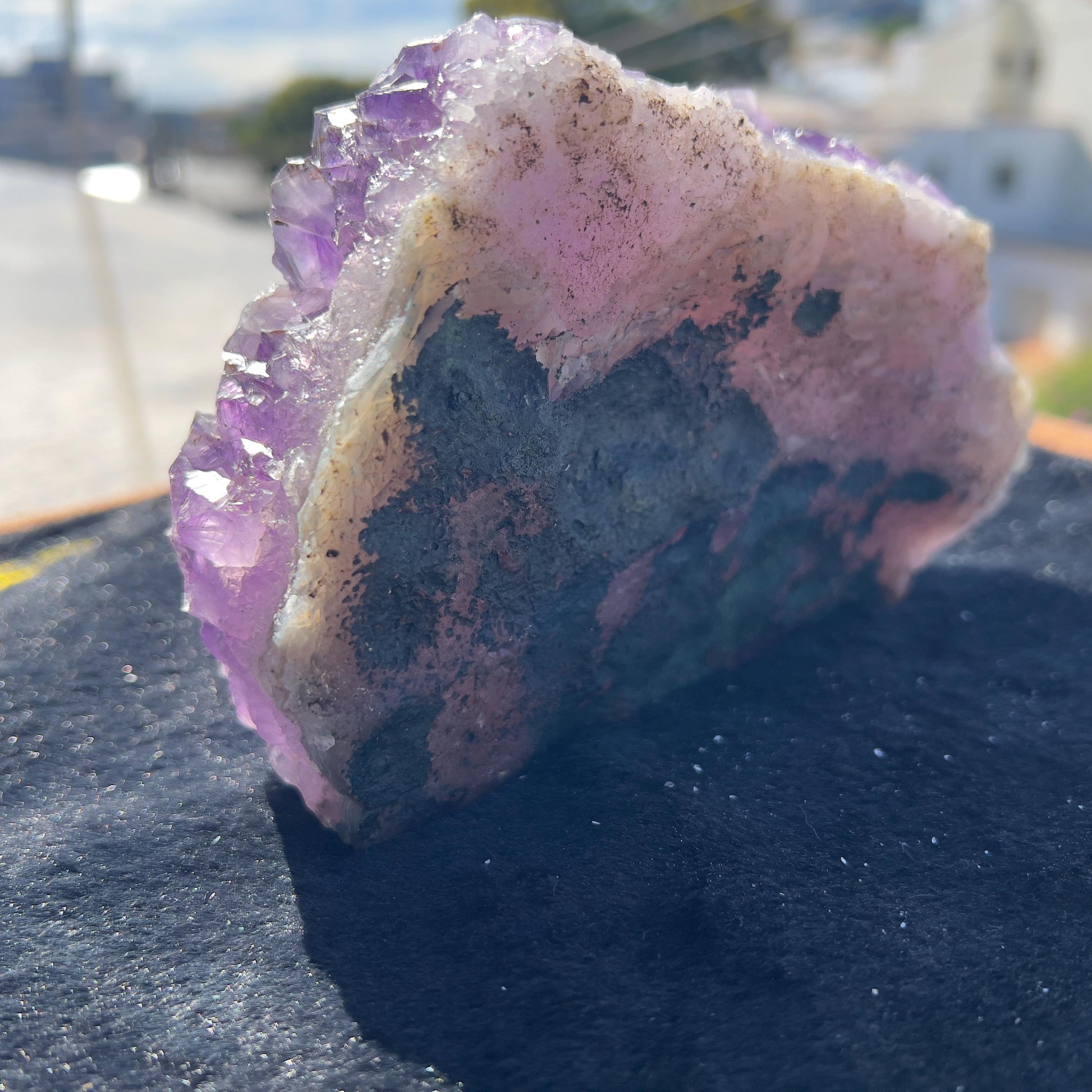 Raw Deep Purple Amethyst Cluster, Sugar Amethyst Druzy Specimen, Large Dark Crystal Decor, Healing Stone, Exact Brazilian Crystal 2.95lb - view 7