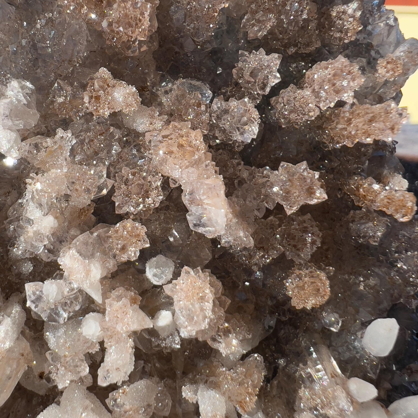 Rare Amethyst Calcite Symbiosis Cluster, Small Purple Crystal Specimen, Unique Natural Decor, Exact Brazilian Healing Stone 1.12lb - view 10