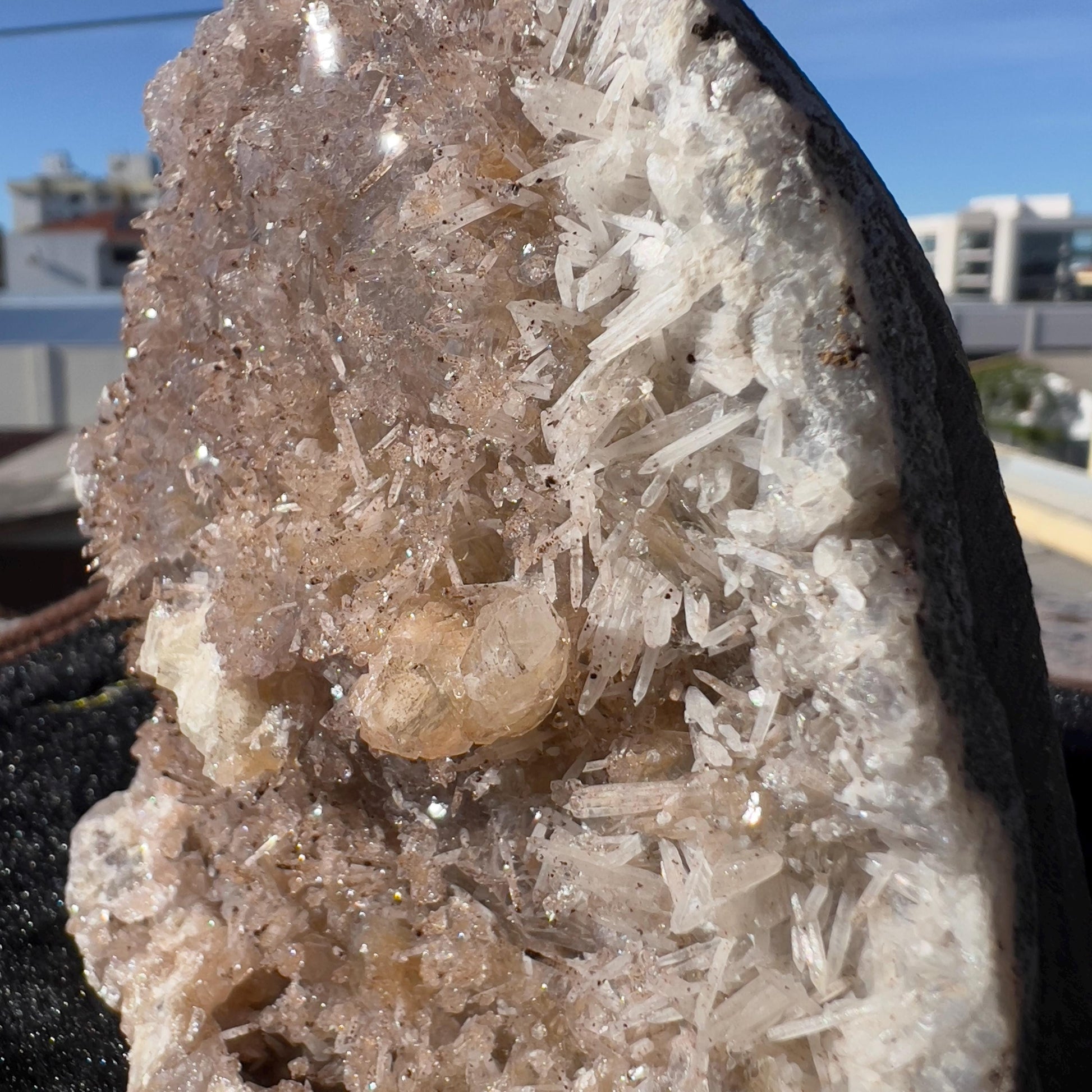Rare Amethyst Calcite Symbiosis Cluster, Raw Purple Crystal Specimen, Unique Natural Decor, Exact Brazilian Healing Stone 2.08lb - view 10