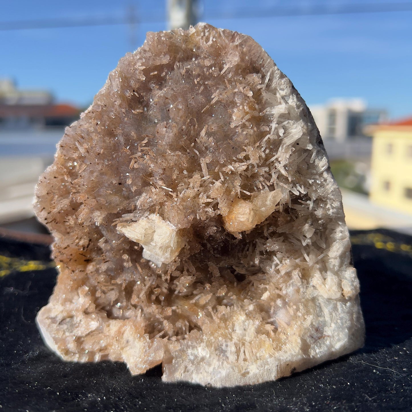 Rare Amethyst Calcite Symbiosis Cluster, Raw Purple Crystal Specimen, Unique Natural Decor, Exact Brazilian Healing Stone 2.08lb - view 9