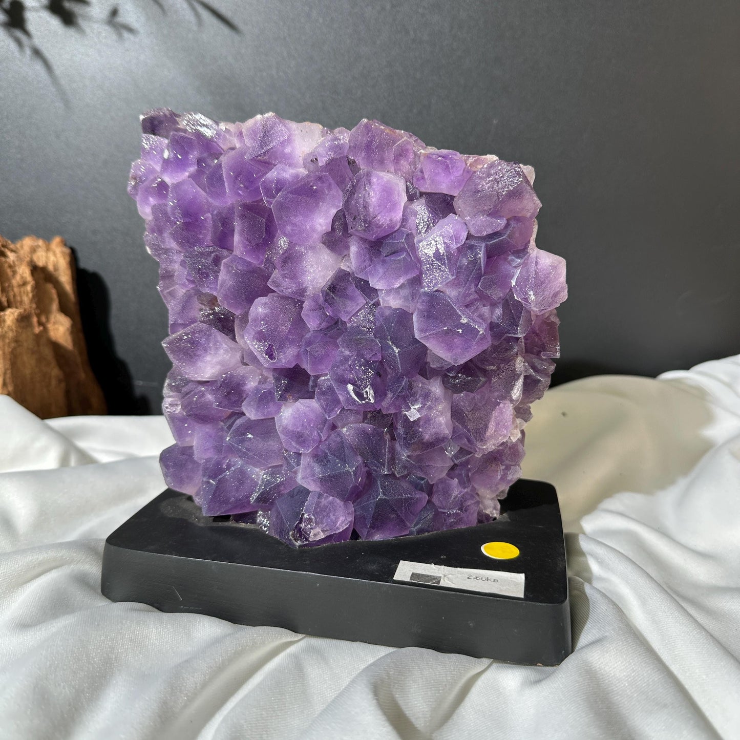 Large Brazilian Sugar Amethyst Cluster on Custom Stand, One of a Kind image 1