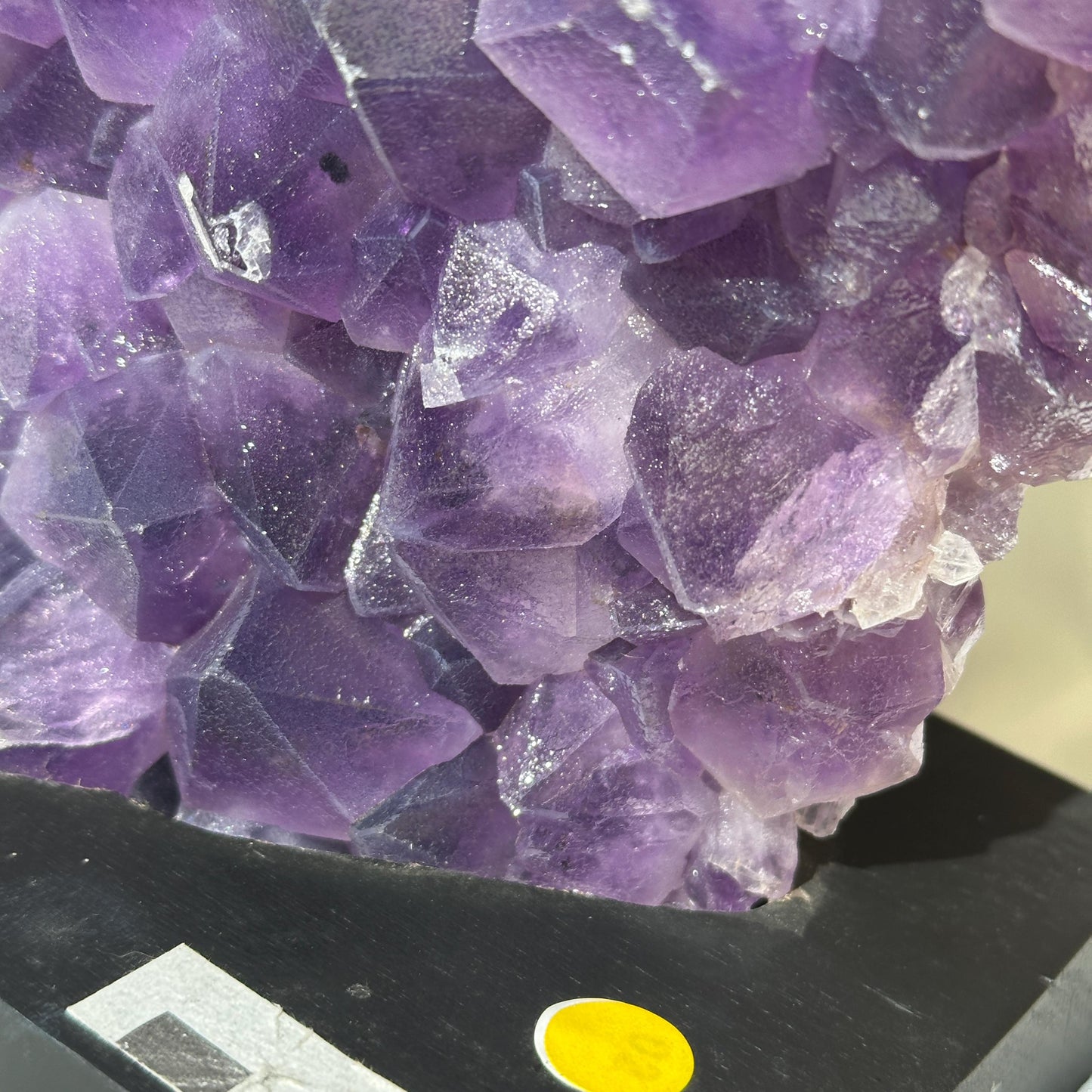 Large Brazilian Sugar Amethyst Cluster on Custom Stand, One of a Kind image 8