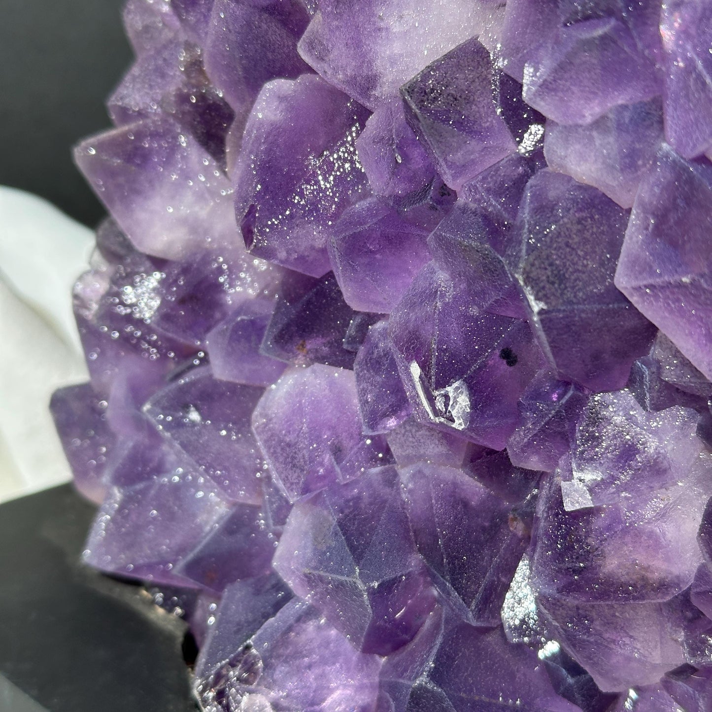 Large Brazilian Sugar Amethyst Cluster on Custom Stand, Raw Purple Druzy Crystal Specimen, Exact Healing Mineral Decor 5.73lb - view 7