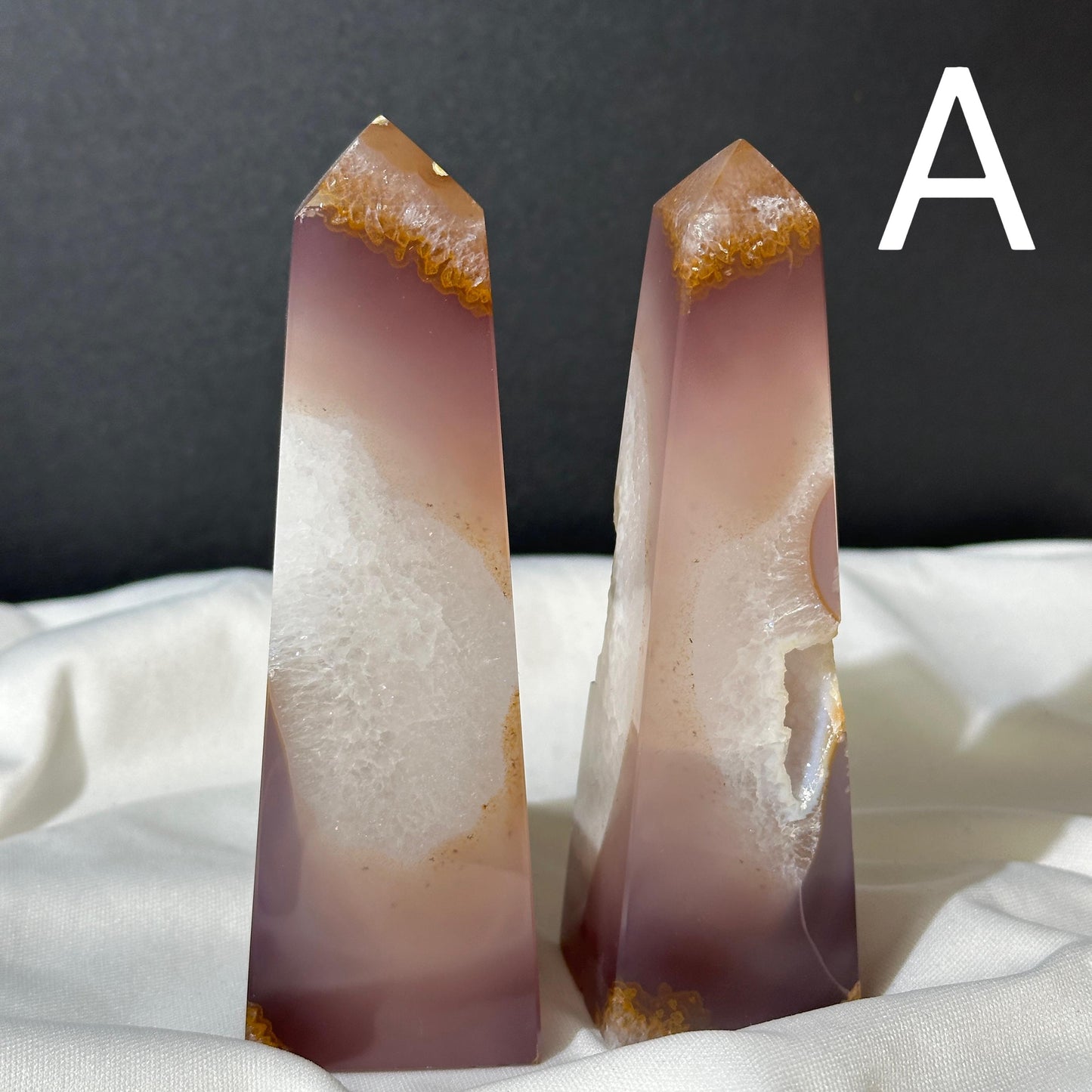 Custom Sugar Agate Tower, Polished Brazilian Druzy Geode Point, Choose Your Exact Crystal, Sparkling White Decor Gift
