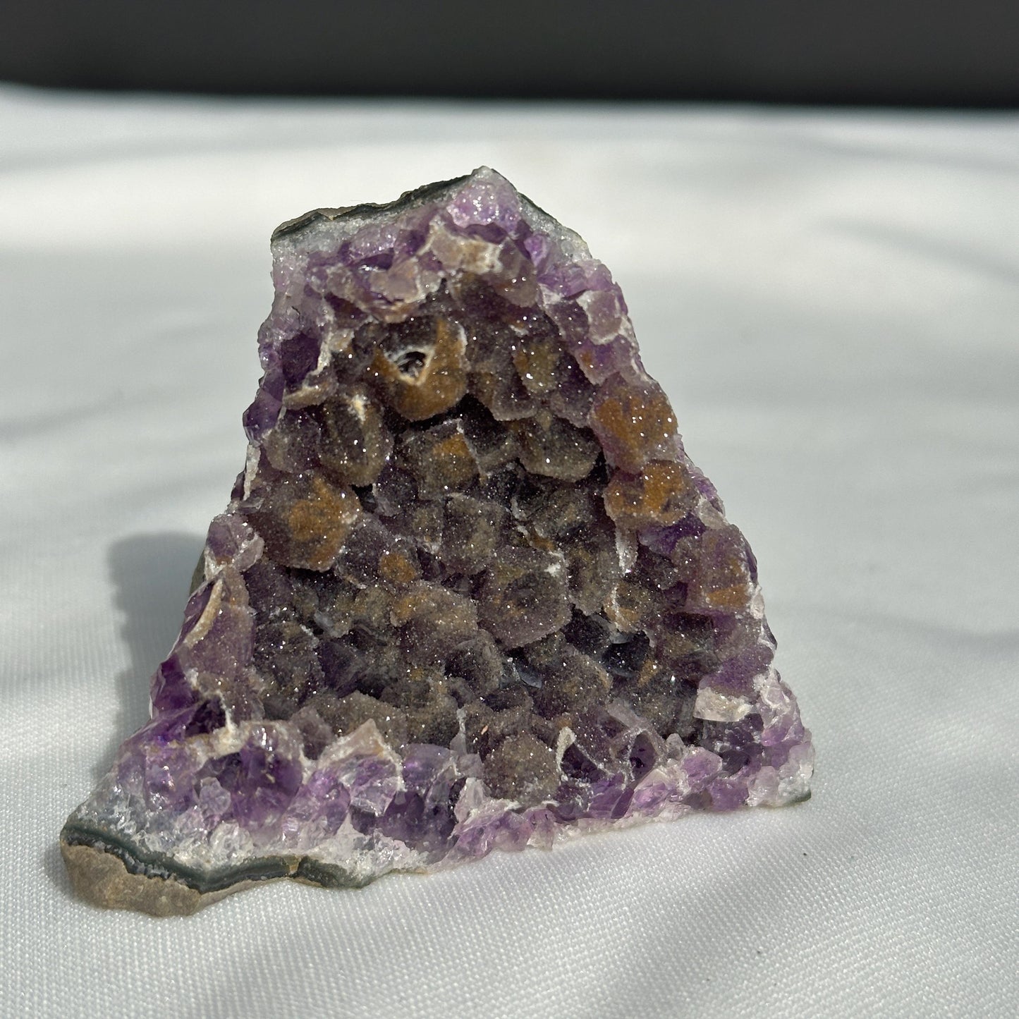 Colorful Sugar Amethyst Geode, Multi-Color Druzy Crystal Cluster, Polished Uruguayan Mineral Specimen, Pick Your Exact Rainbow Quartz