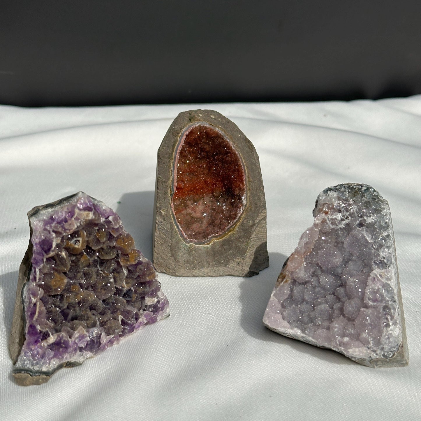 Colorful Sugar Amethyst Geode, Multi-Color Druzy Crystal Cluster, Polished Uruguayan Mineral Specimen, Pick Your Exact Rainbow Quartz