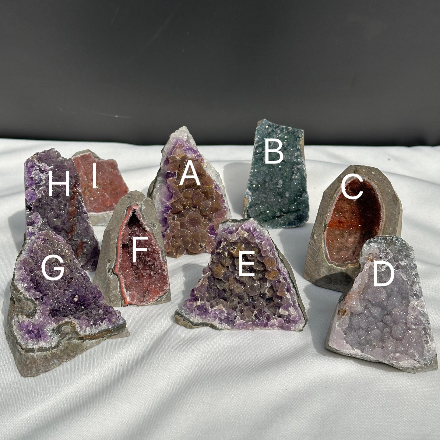 Colorful Sugar Amethyst Geode, Multi-Color Druzy Crystal Cluster, Polished Uruguayan Mineral Specimen, Pick Your Exact Rainbow Quartz