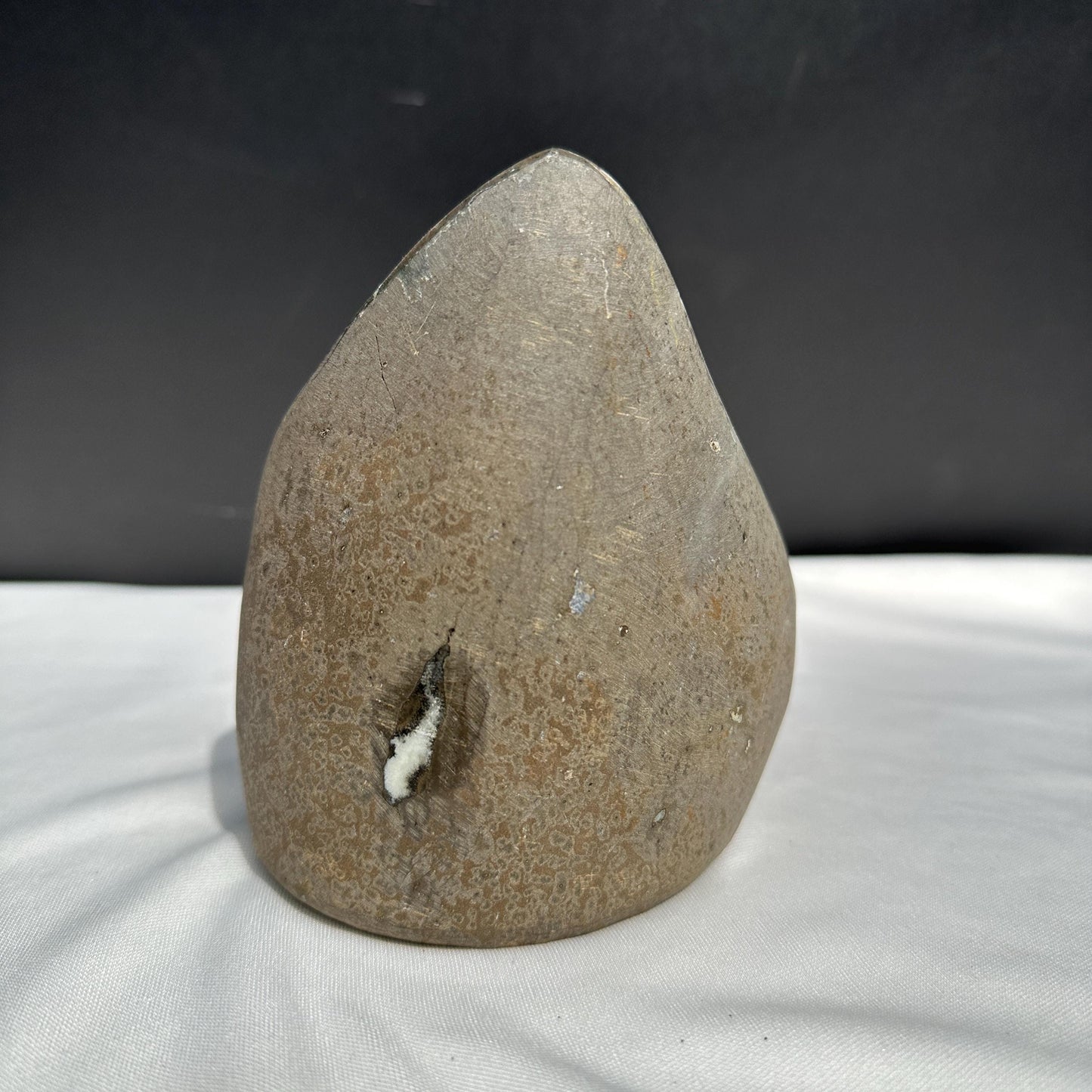 White Sugar Amethyst Geode Cave, Rare Botryoidal Druzy Crystal Specimen, Polished Uruguayan Mineral Decor Exact 2.54lb