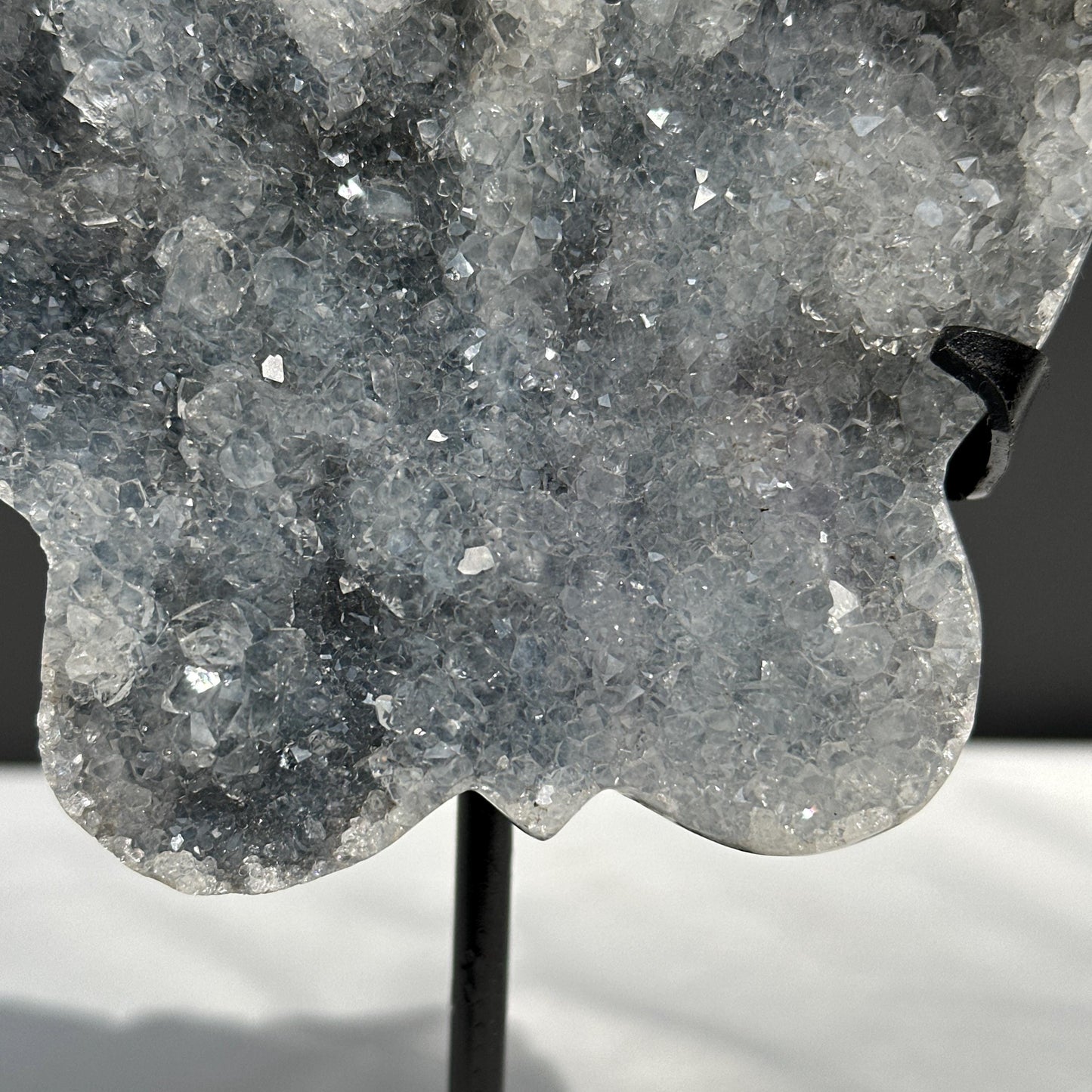 Amethyst Crystal Butterfly on Custom Metal Stand, Original Design Brazilian Geode Wings, Purple Quartz Decor Exact Specimen 1.1lb