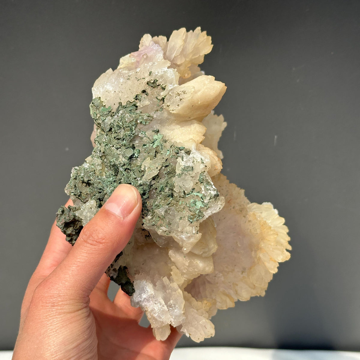 Rare Phantom Quartz Sugar Druzy Nest, Polished Brazilian Botryoidal Crystal Bowl, Raw Mineral Specimen Exact 2.2lb - view 3