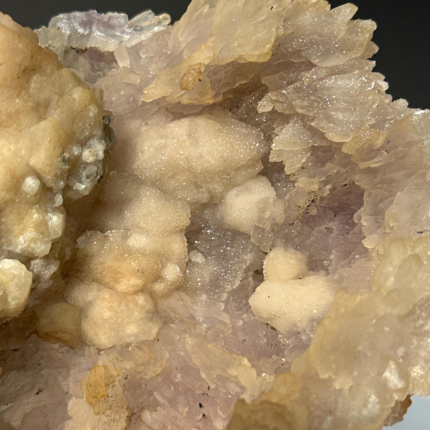Rare Phantom Quartz Sugar Druzy Nest, Polished Brazilian Botryoidal Crystal Bowl, Raw Mineral Specimen Exact 2.2lb - view 9