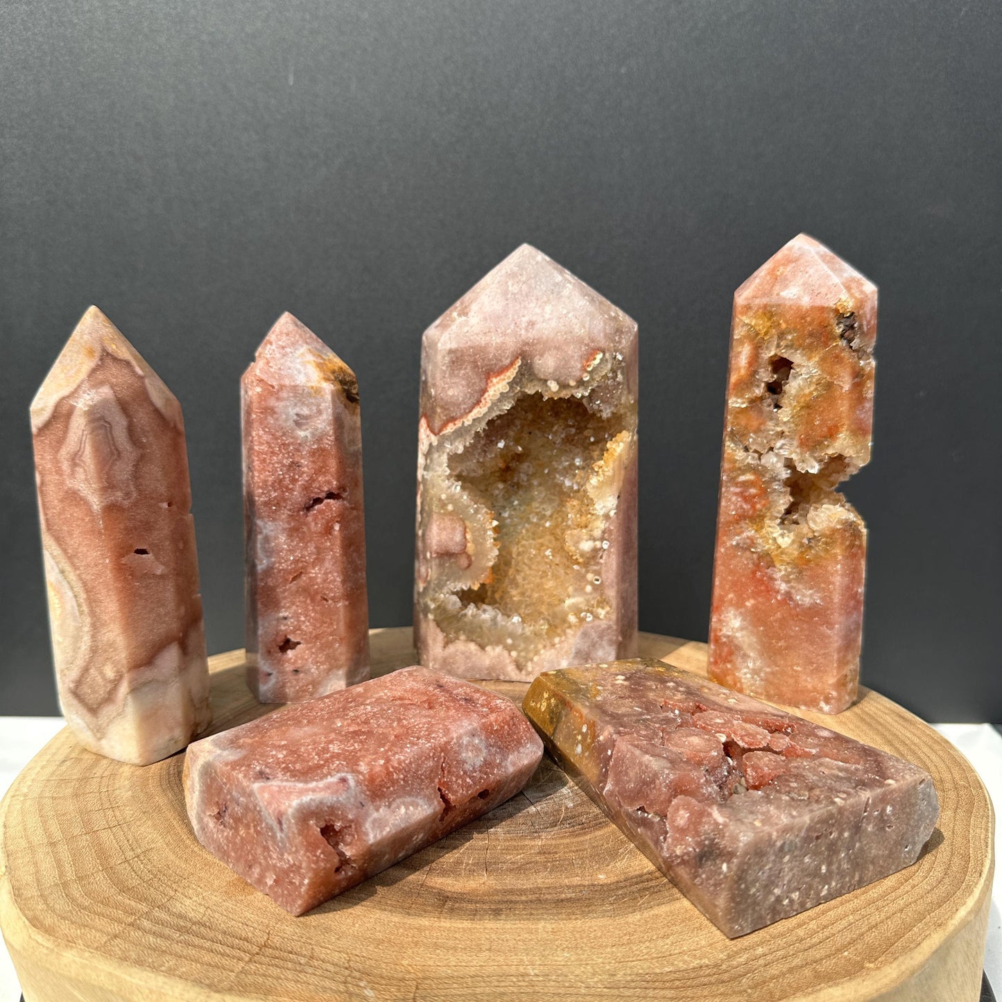 Natural Brazilian Pink Amethyst Crystal Point, Polished Pink Quartz Tower Wand, Heart Chakra Healing Decor Pick Exact Specimen A-F