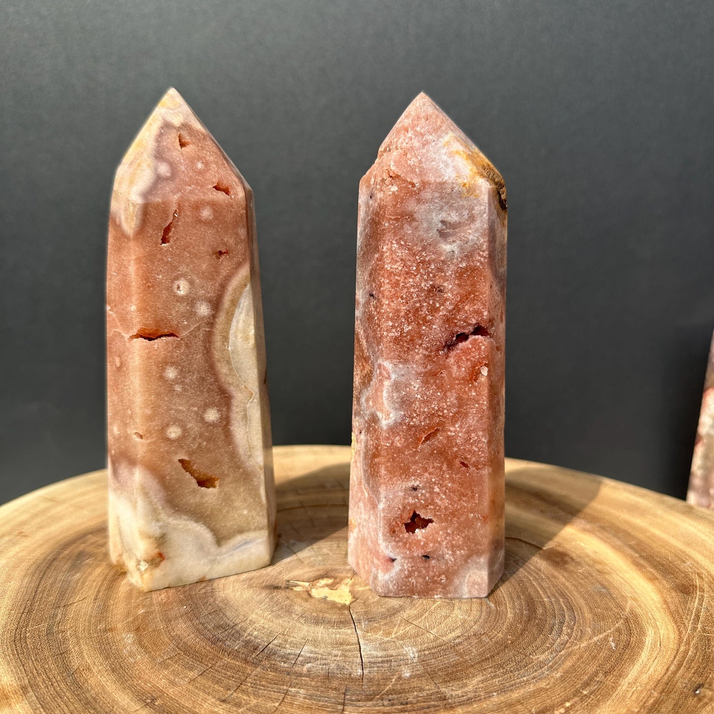 Natural Brazilian Pink Amethyst Crystal Point, Polished Pink Quartz Tower Wand, Heart Chakra Healing Decor Pick Exact Specimen A-F