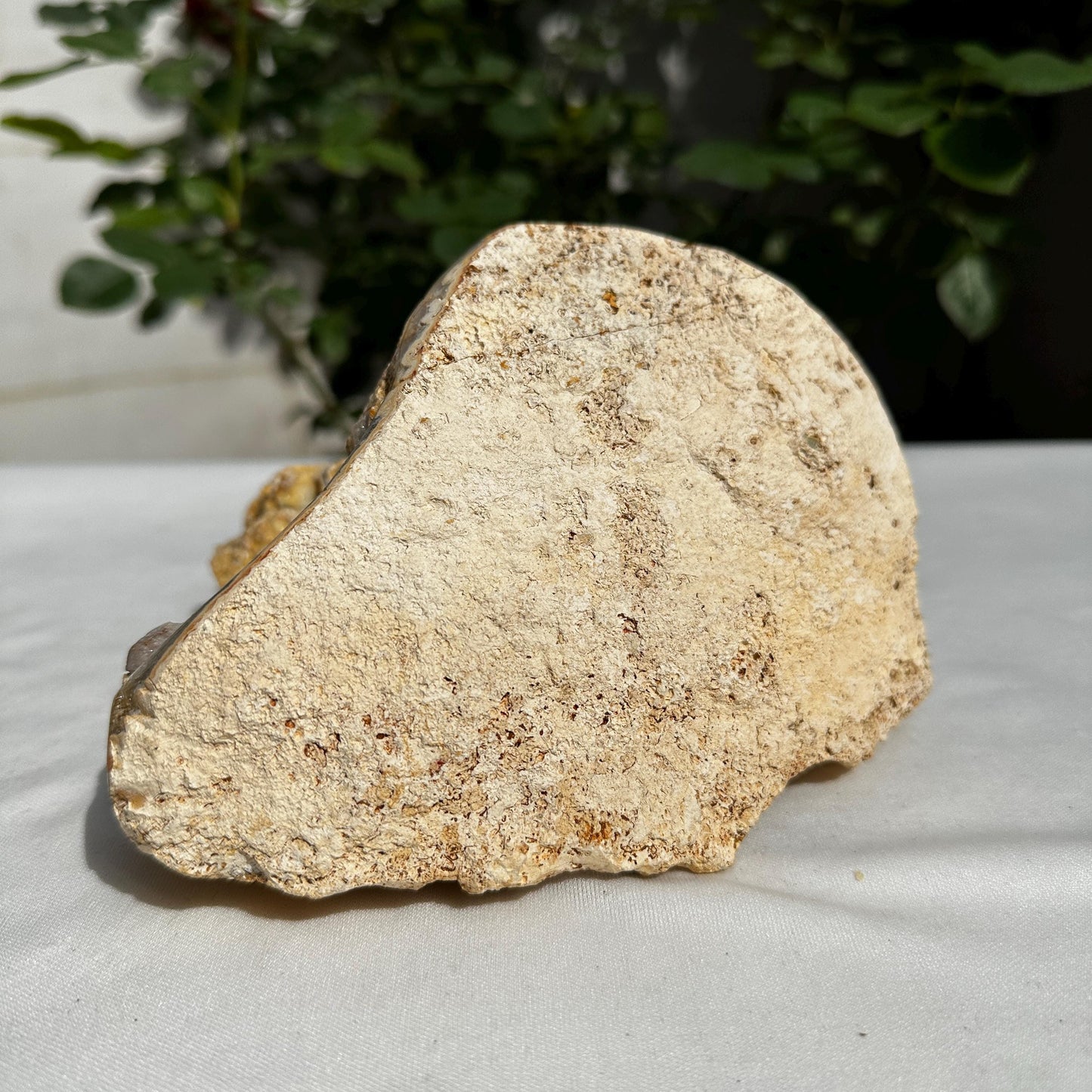 Highly Rare Brazilian Sugar Druzy Agate Mineral Specimen, Unique Triple Cavity Raw Crystal Geode, Collector Item, Alien Landscape 162g - view 10