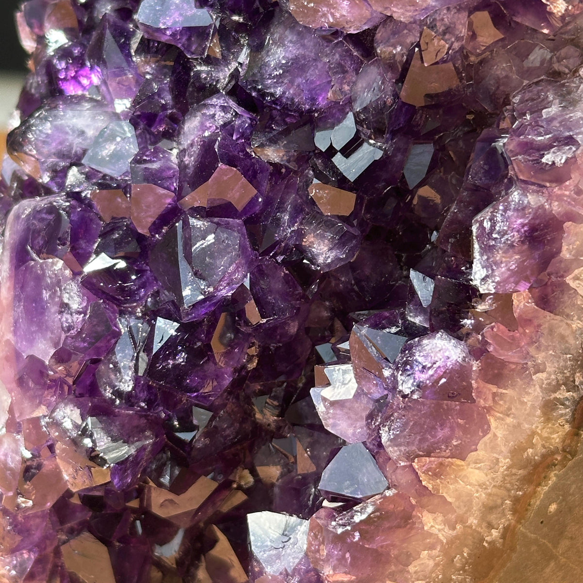 High Quality Uruguayan Amethyst Geode, Deep Purple Druzy Crystal Cave, Natural Amethyst Display Specimen, One of a Kind - view 8