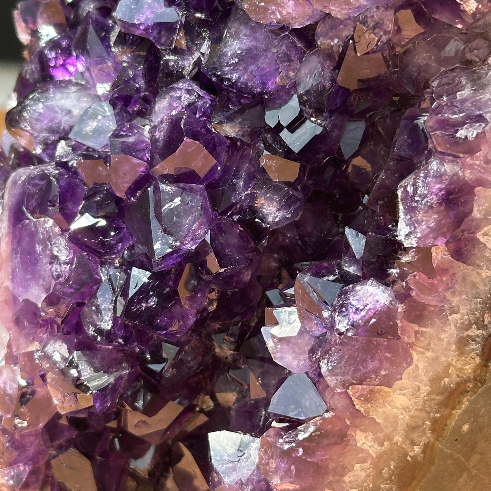 High Quality Uruguayan Amethyst Geode, Deep Purple Druzy Crystal Cave, Natural Amethyst Display Specimen, One of a Kind - view 8