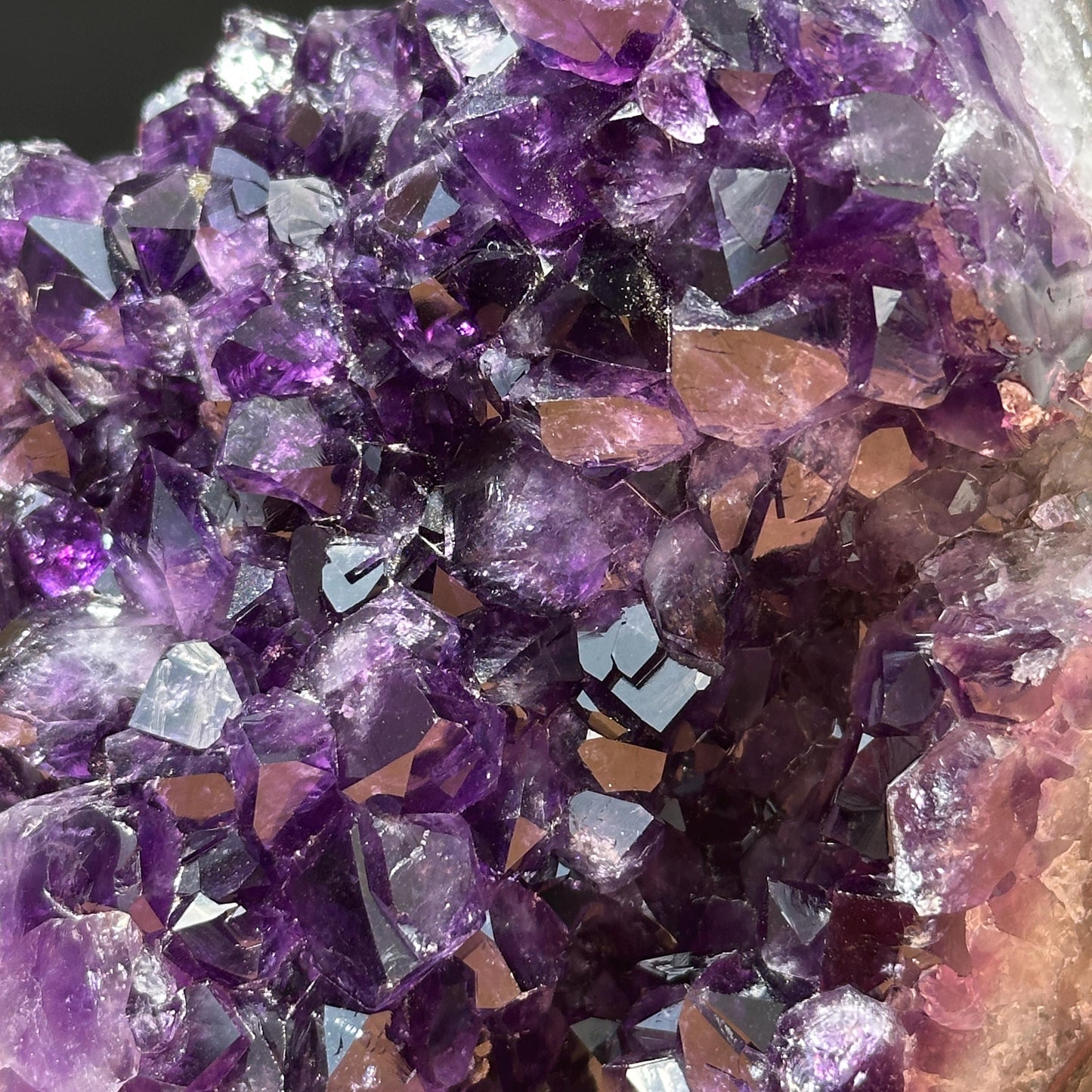 High Quality Uruguayan Amethyst Geode, Deep Purple Druzy Crystal Cave, Natural Amethyst Display Specimen, One of a Kind - view 7
