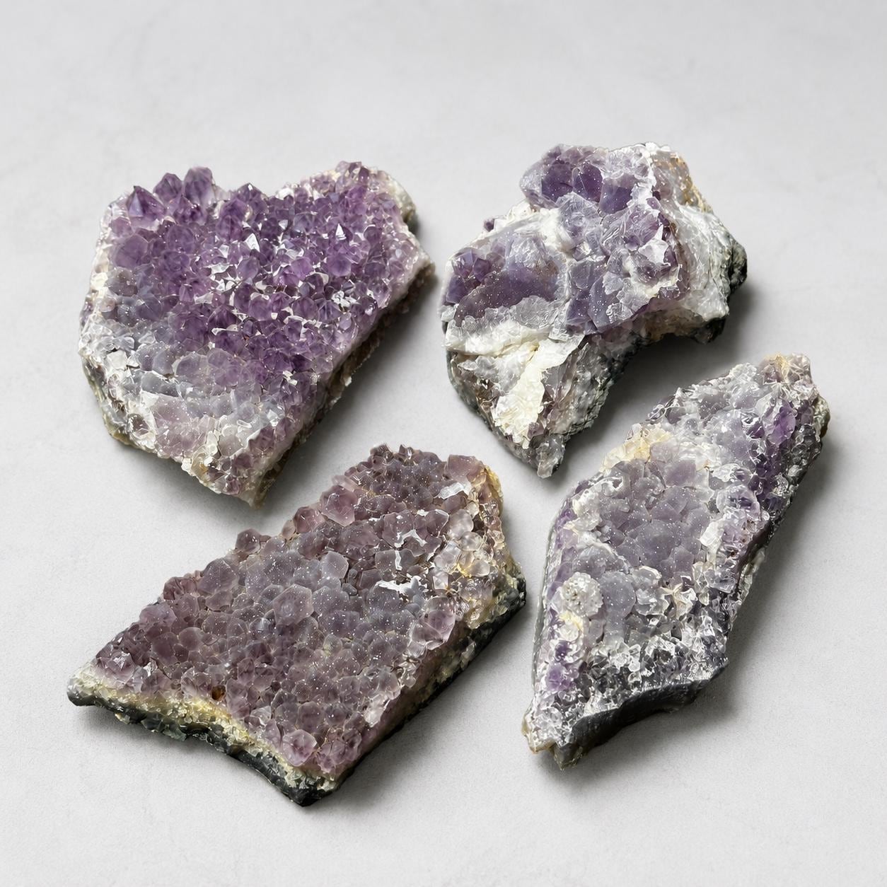 Brazilian Sugar Amethyst Druzy Specimen, Natural Purple Crystal Raw Stone with Free Stand, Pick Exact A-D