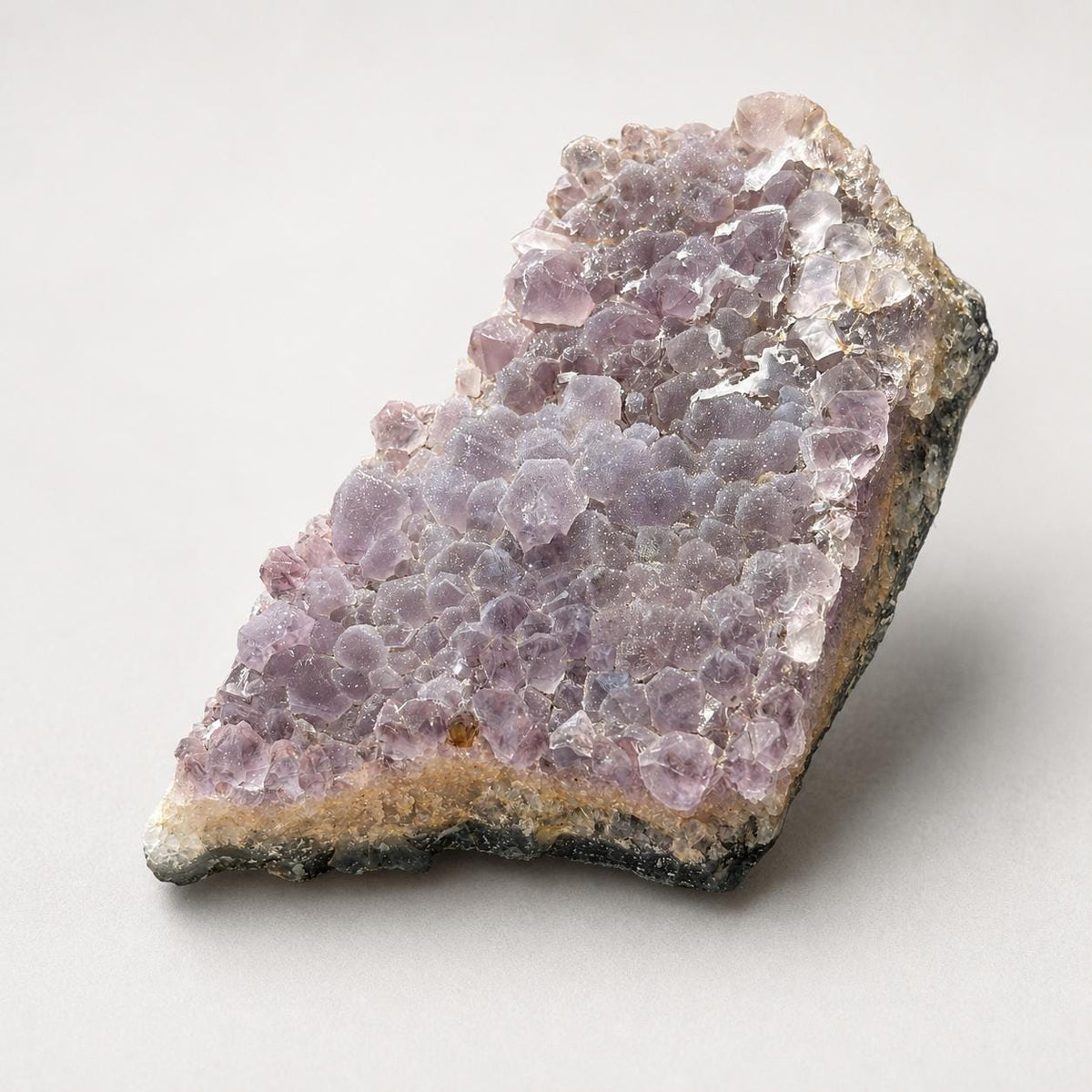 Brazilian Sugar Amethyst Druzy Specimen, Natural Purple Crystal Raw Stone with Free Stand, Pick Exact A-D - view 5
